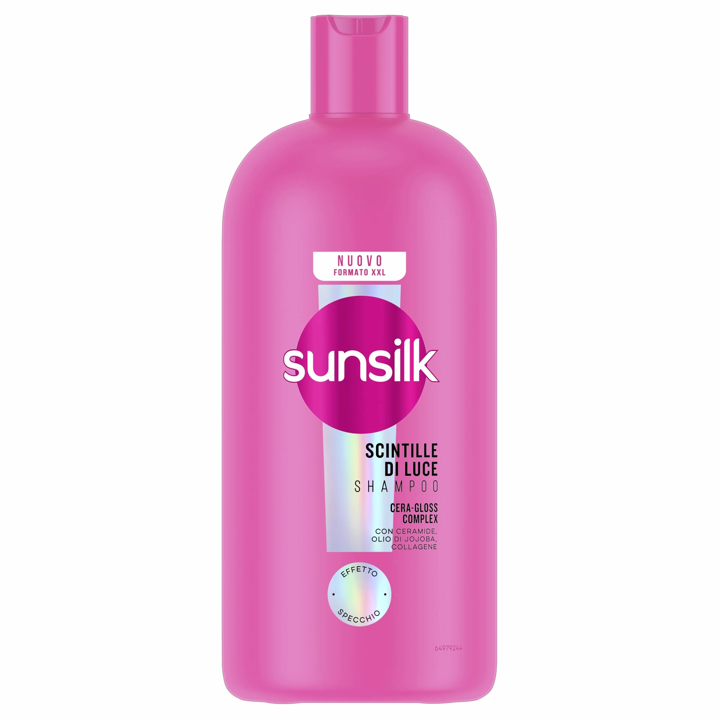 Sunsilk, Shampoo Scintille di Luce, Shampoo Idratante e Districante, Dona Lucentezza al Capello, Formula Arricchita con Cera-Gloss Complex con Ceramide, Olio di Jojoba e Collagene, Formato XXL 810 ml