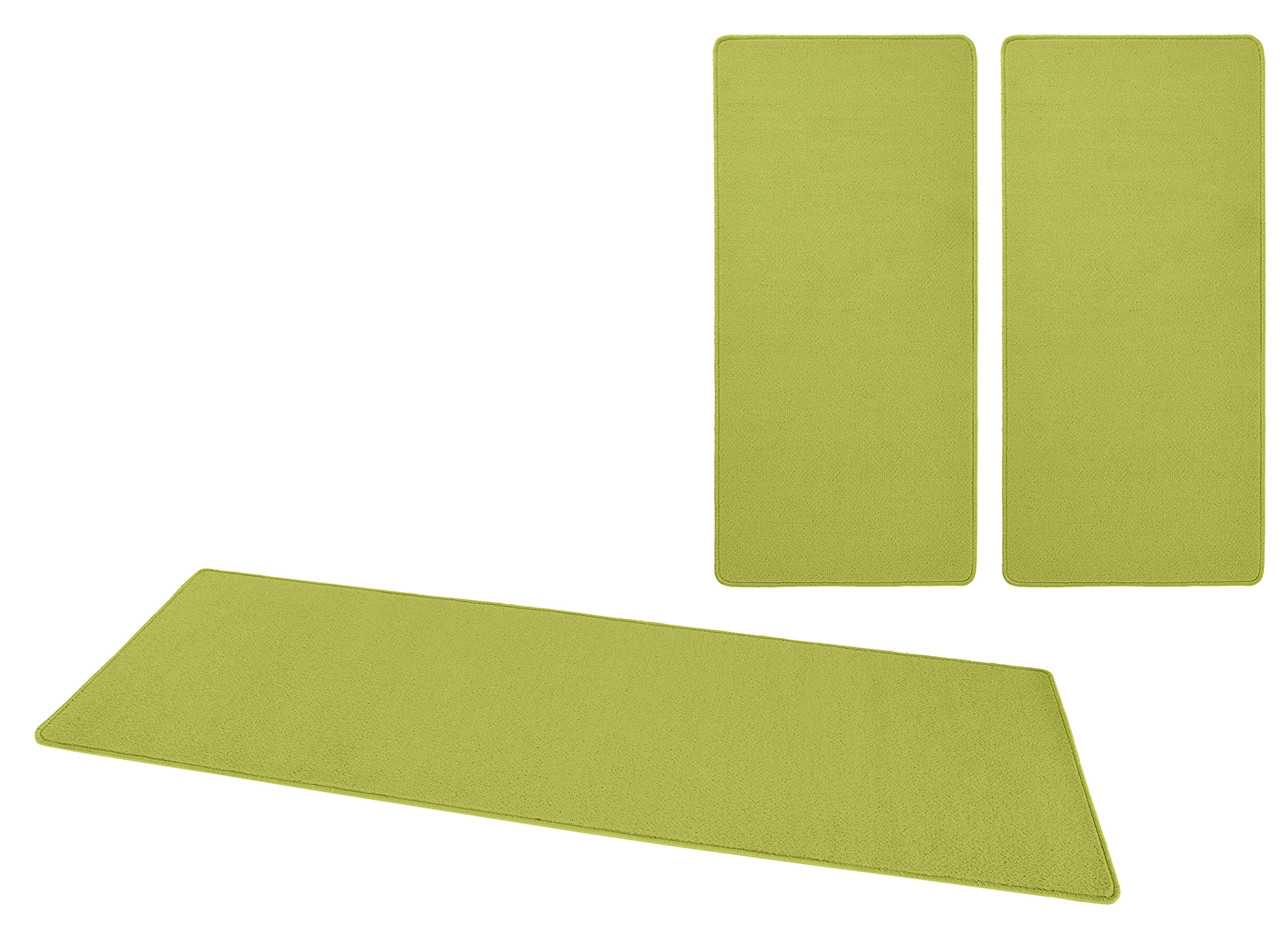 HANSE Home Fancy - Paracolpi per Lettino, 3 pz, in Polipropilene, 67 x 250 x 0,7 cm, Colore: Verde