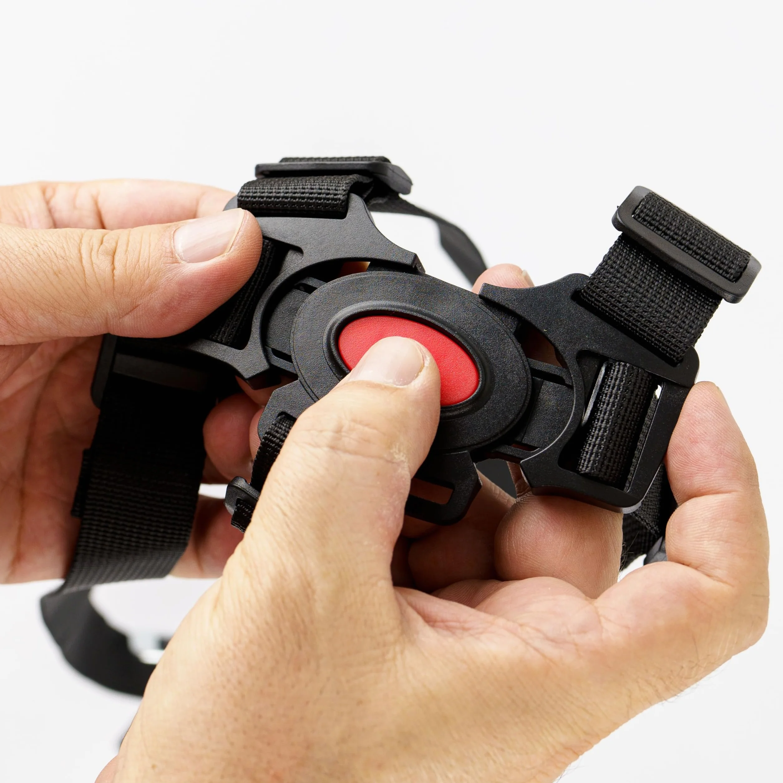 Sistema Cinture a 5 Punti con spallacci per infilare – Accessori Passeggino, Carrozzina, Seggiolone – Cintura di Sicurezza Bambino, Imbracatura Facile da Collegare, con Fibbie a Barra per Anelli Fissi