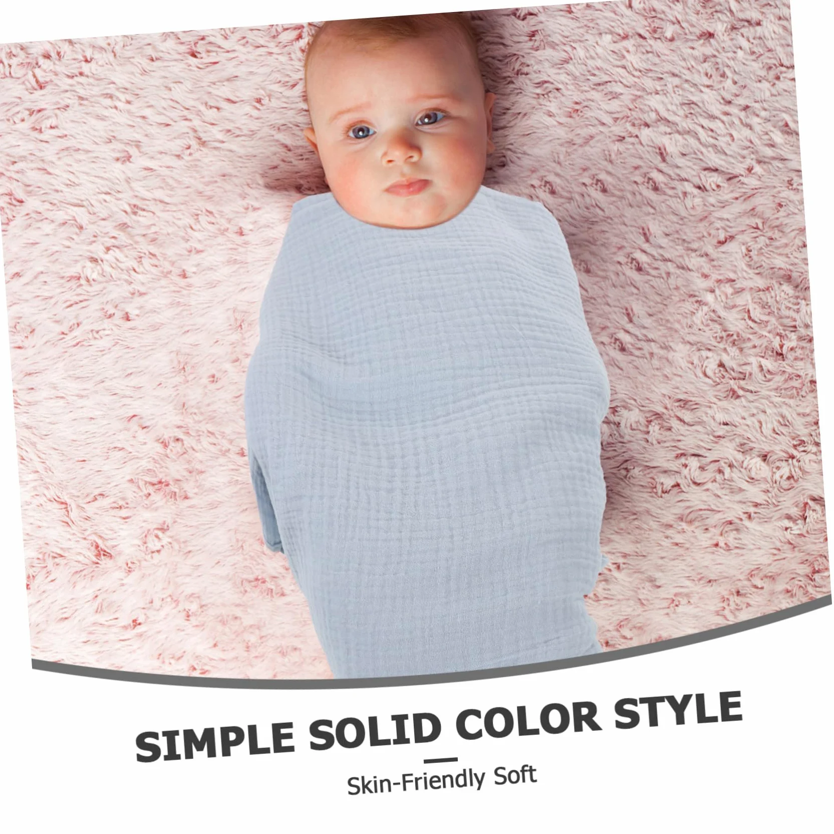 FRCOLOR 3 Pezzi Coperta Ragazzo Ragazza in Mussola Morbida Fasce Avvolgenti per Ragazzo Ragazza Unisex Coperte Ricevute Traspiranti per Sonno e Bagnetto