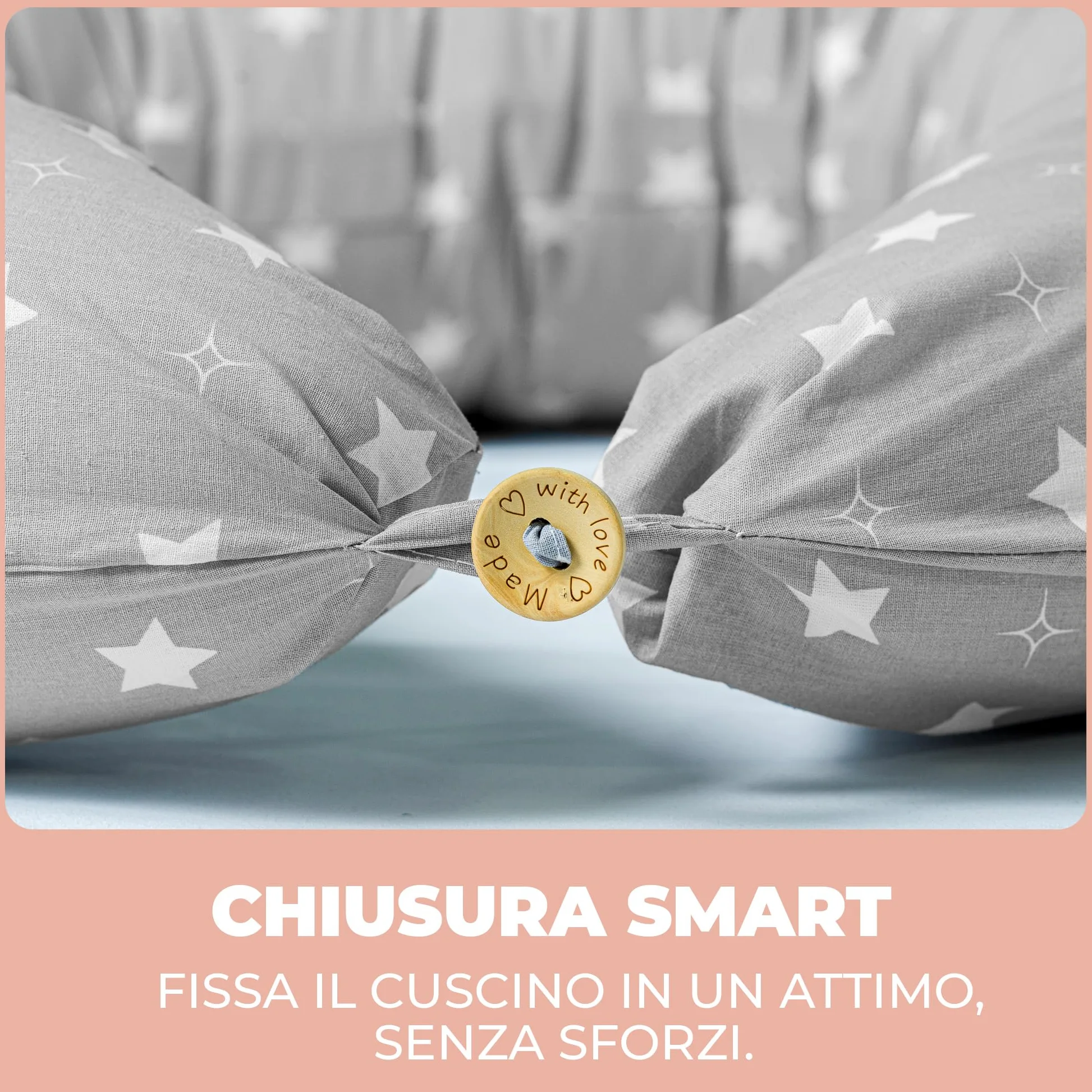 Cuscino Gravidanza e Allattamento per Dormire di Lato per Donne Incinta Idea Regalo per Neo Mamme con Federa in 100% Cotone e Morbido Riempimento Accessorio Full Body Premaman per un Sostegno Ottimale