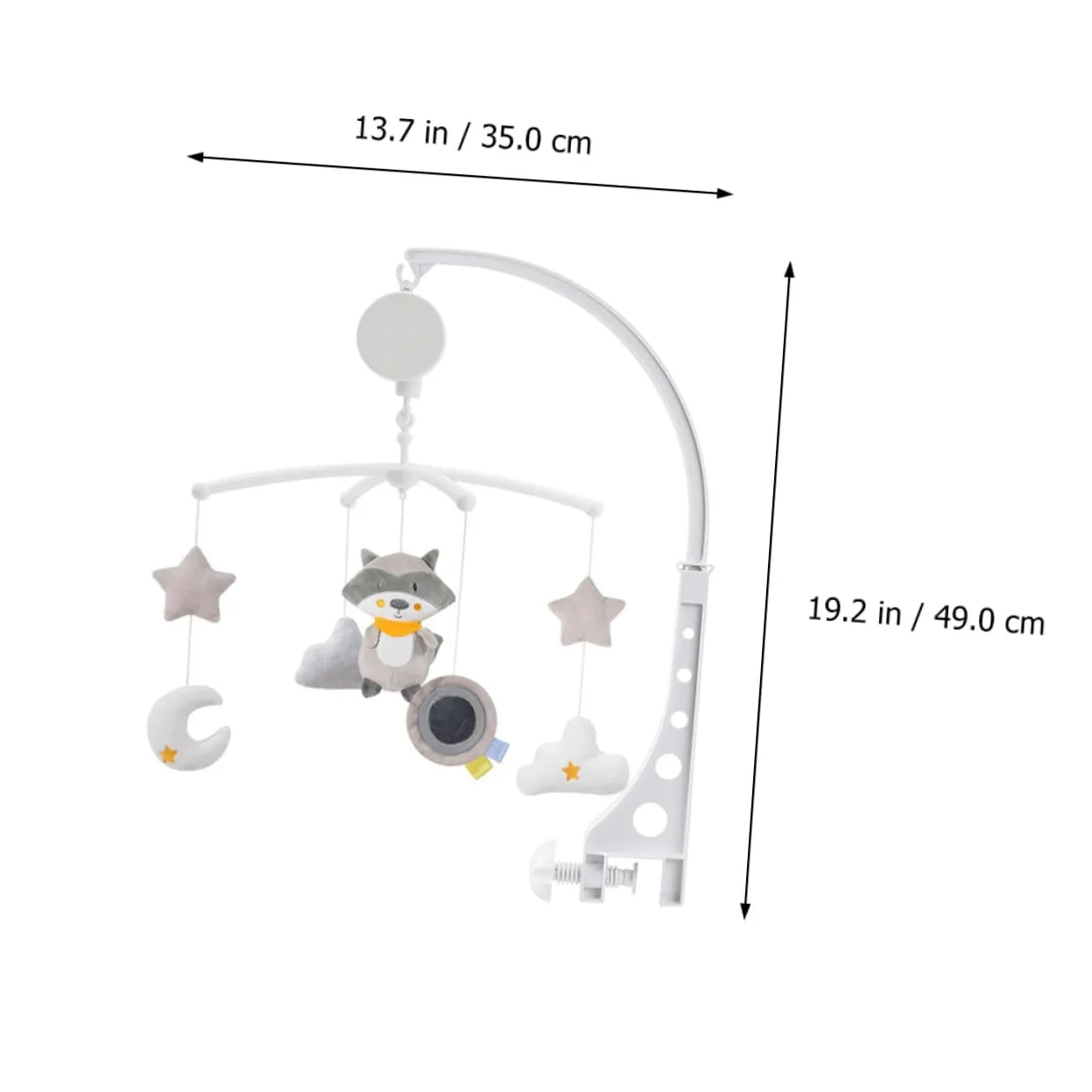 Carillon Musicale Rotante per Culla, Ornamento Cameretta | Plastica, Accessorio Appeso per Lettino, Regalo per Compleanno o Shower, per Ragazzo Ragazza