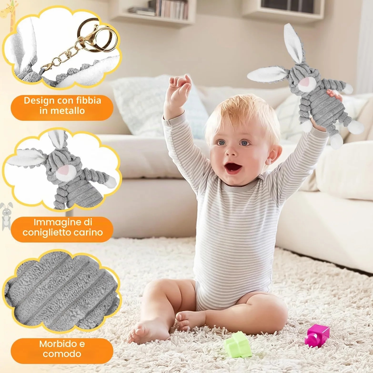 Neonato Regalo Nascita, 9 Pezzi Regali Neonata Maschio Set per Bambini Asciugamano Lenitivo Bavaglino Massaggia Gengive Coperta per Neonati Milestone Baby Cards per Baby Shower Neo Genitori