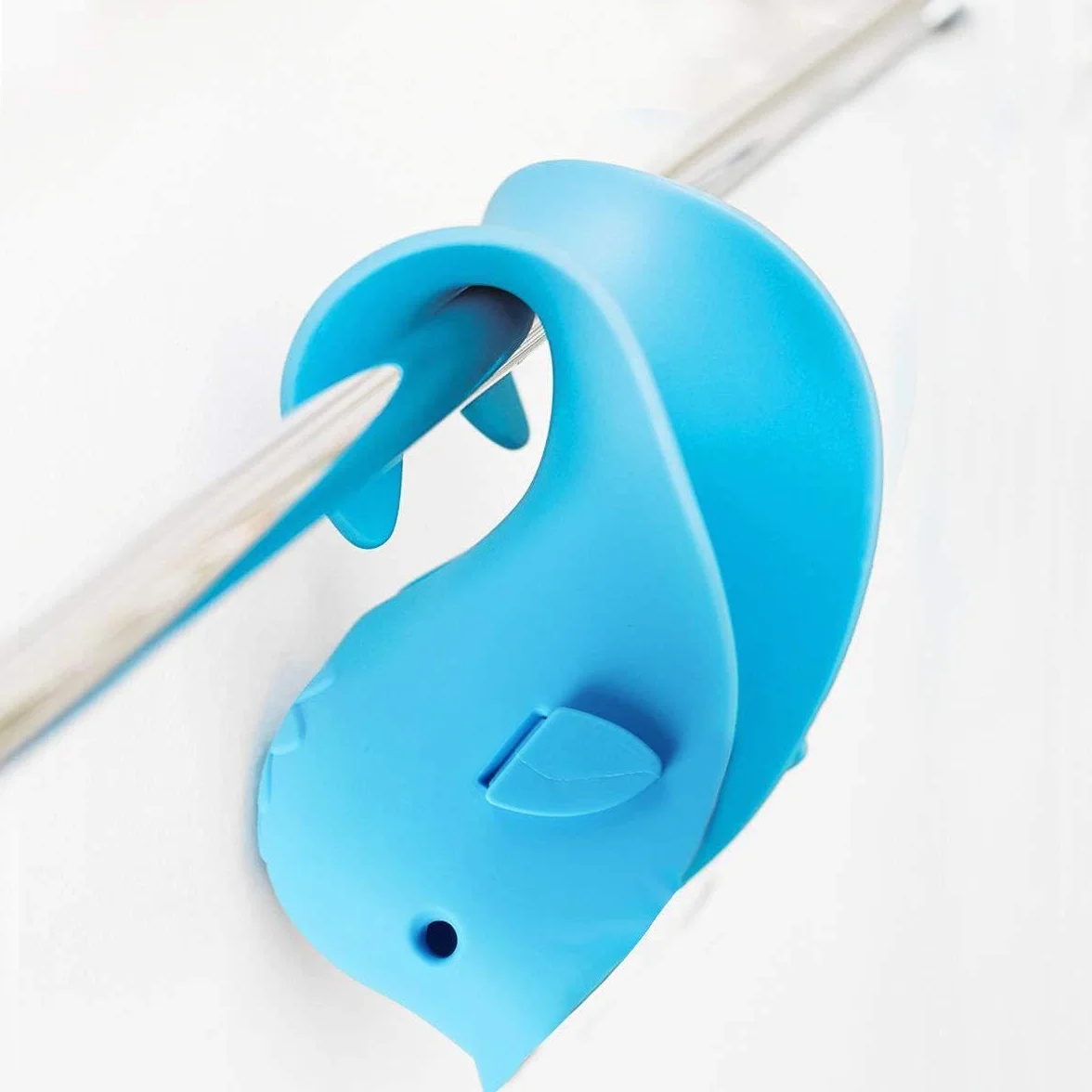 Allungamento rubinetto per bambini, a forma di balena per bambini, in silicone, protezione per rubinetto, per neonati, bambini e bambini, balena, blu