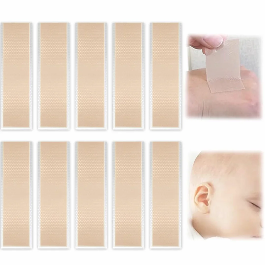 10 Pezzi Correttore Estetico per Orecchie, correttori Bambino Estetico delle Orecchie Prominenti, Cerotto per la Correzione del Padiglione Auricolare del Bambino,Cerotto Correttivo in Gel di Silicone