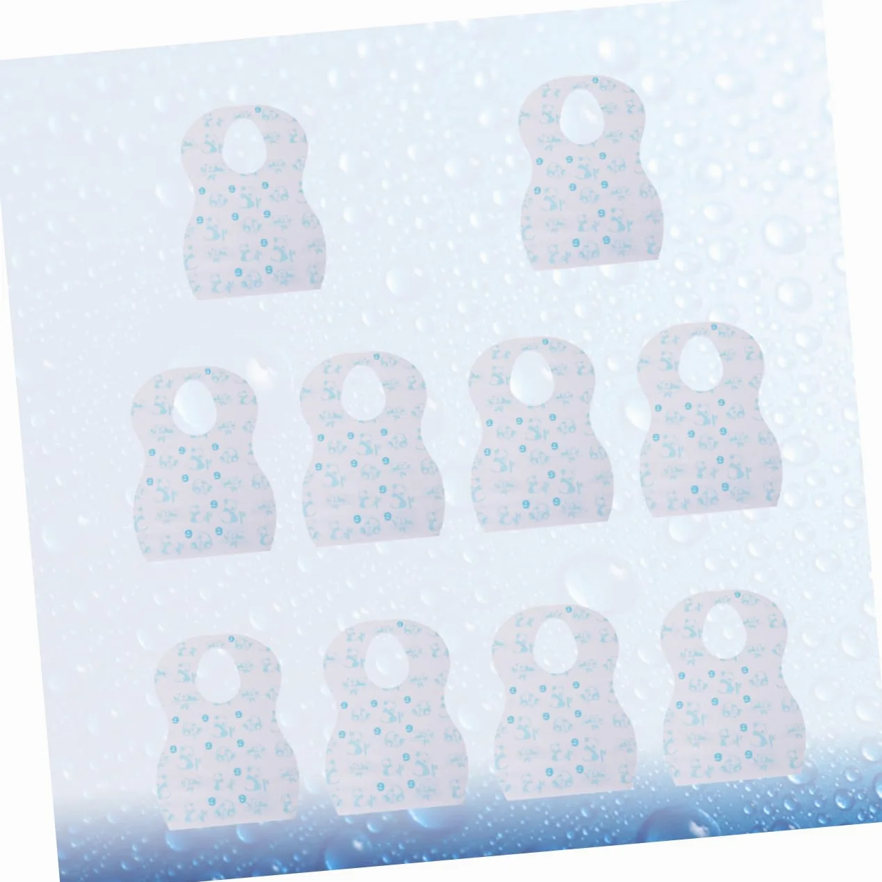 ifundom 30pezzi Bavaglini Usa e Getta Impermeabili Per Design Pratico Per Mantenere Tuo Pulito e Asciutto Stile Casual Variabile