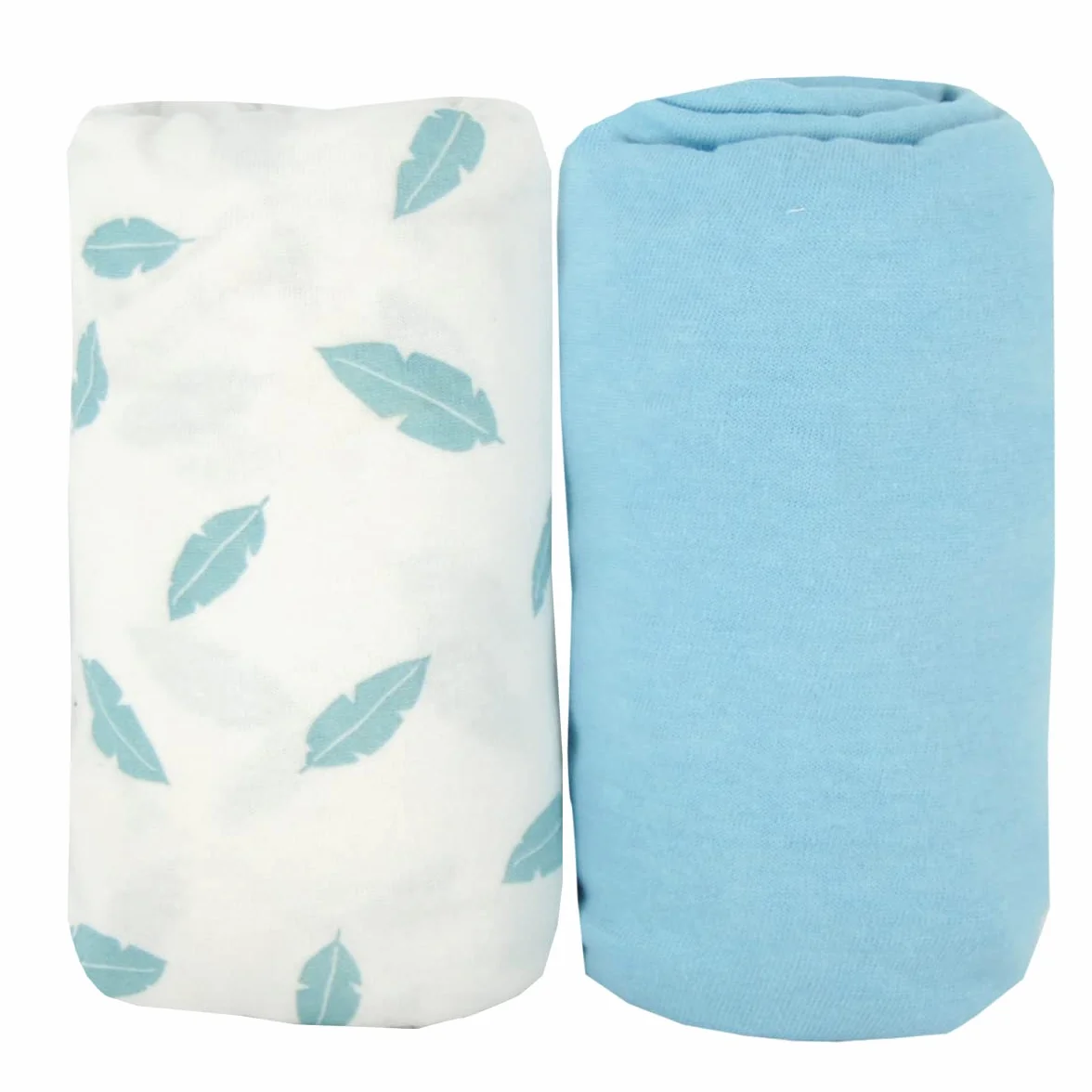 BabyCalin - Set di 2 lenzuola con angoli elasticizzati, 70 x 140 cm, certificato OEKO-TEX