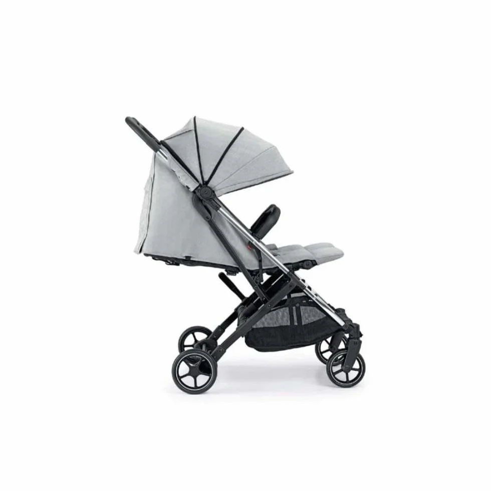 ART851-210 Cam Passeggino doppio - Grigio - GEM, passeggino perfetto per gemelli e/o fratelli e sorelle di diverse età, da 0 a 4 anni (22 kg.), Pieghevole compatto, Facile da trasportare, imbracatura.