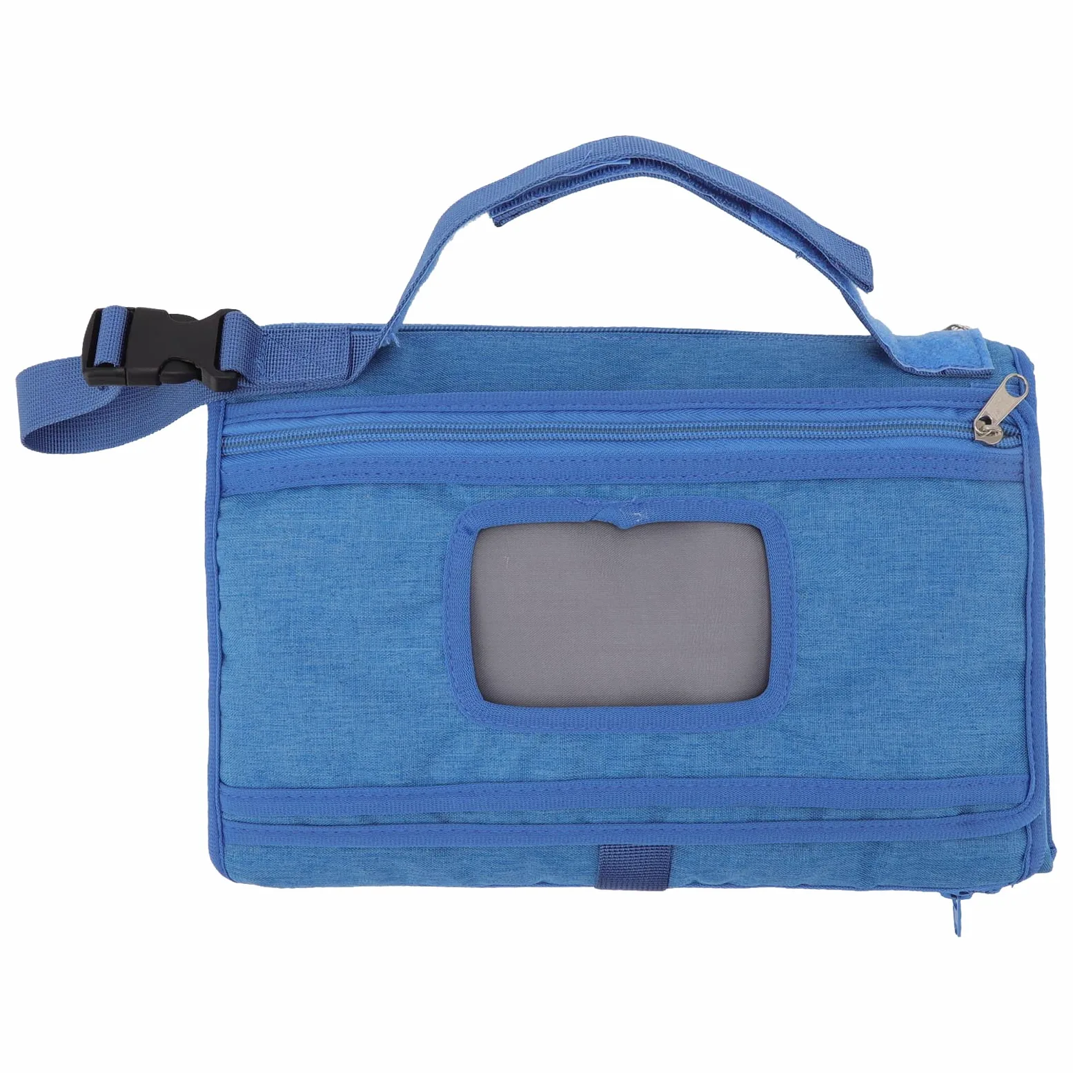 Cocoarm Fasciatoio per Neonati, Fasciatoio in Tessuto Non Tessuto, Pieghevole, Manico Staccabile, Portatile, per Pannolini da Viaggio, per Mamme, papà, Passeggino, Gite in Auto (BLUE)