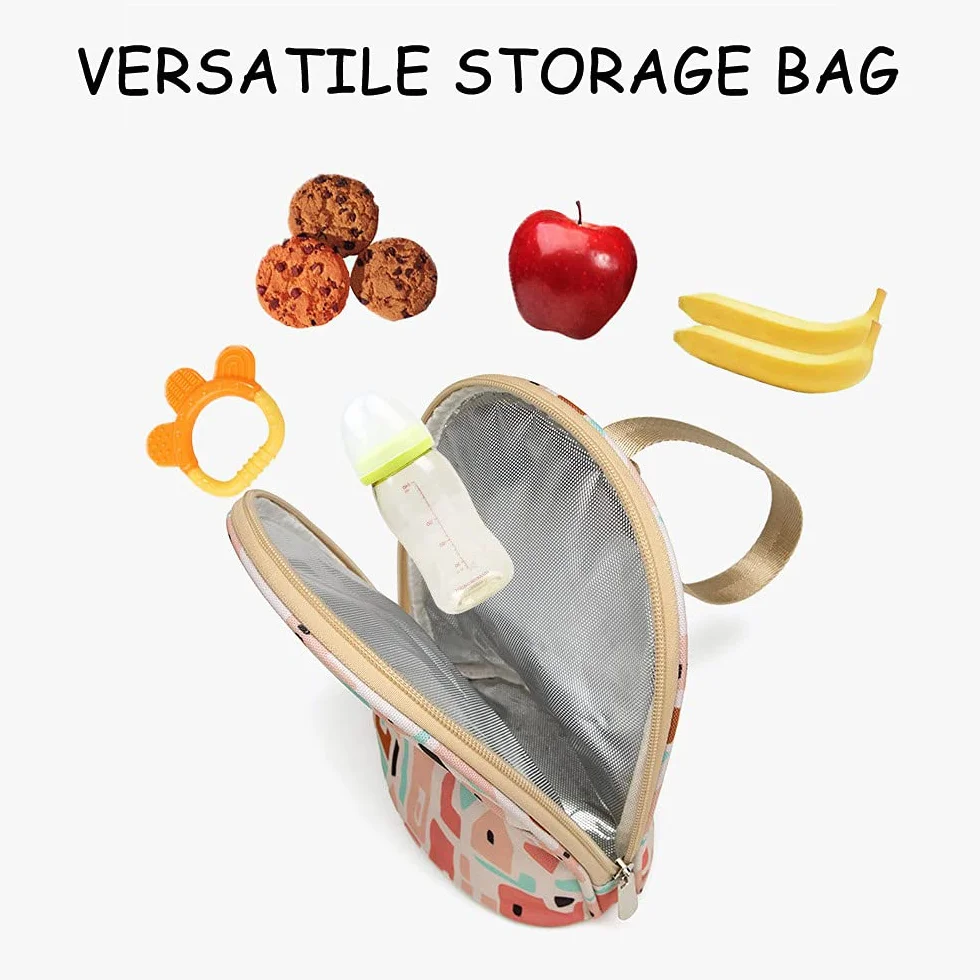 Borsa termica per latte materno Borsa termica per biberon Borsa da viaggio impermeabile per biberon Borsa da viaggio multifunzione per allattamento isolamento a 3 strati Si fissa facilmente