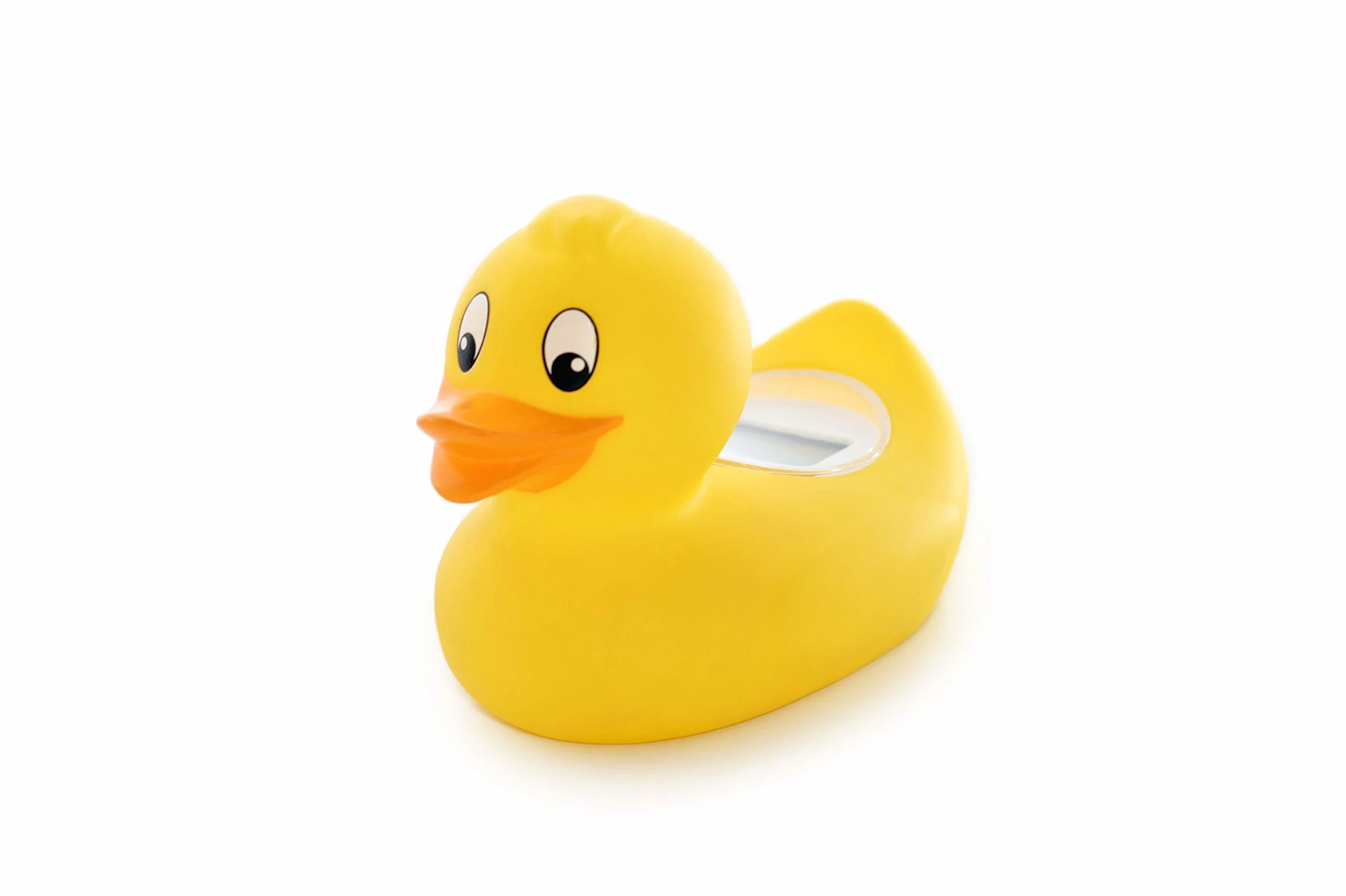 Rotho Babydesign Termometro digitale da bagno a forma di anatra, Per la temperatura ideale per il bagnetto, Giallo, 20430