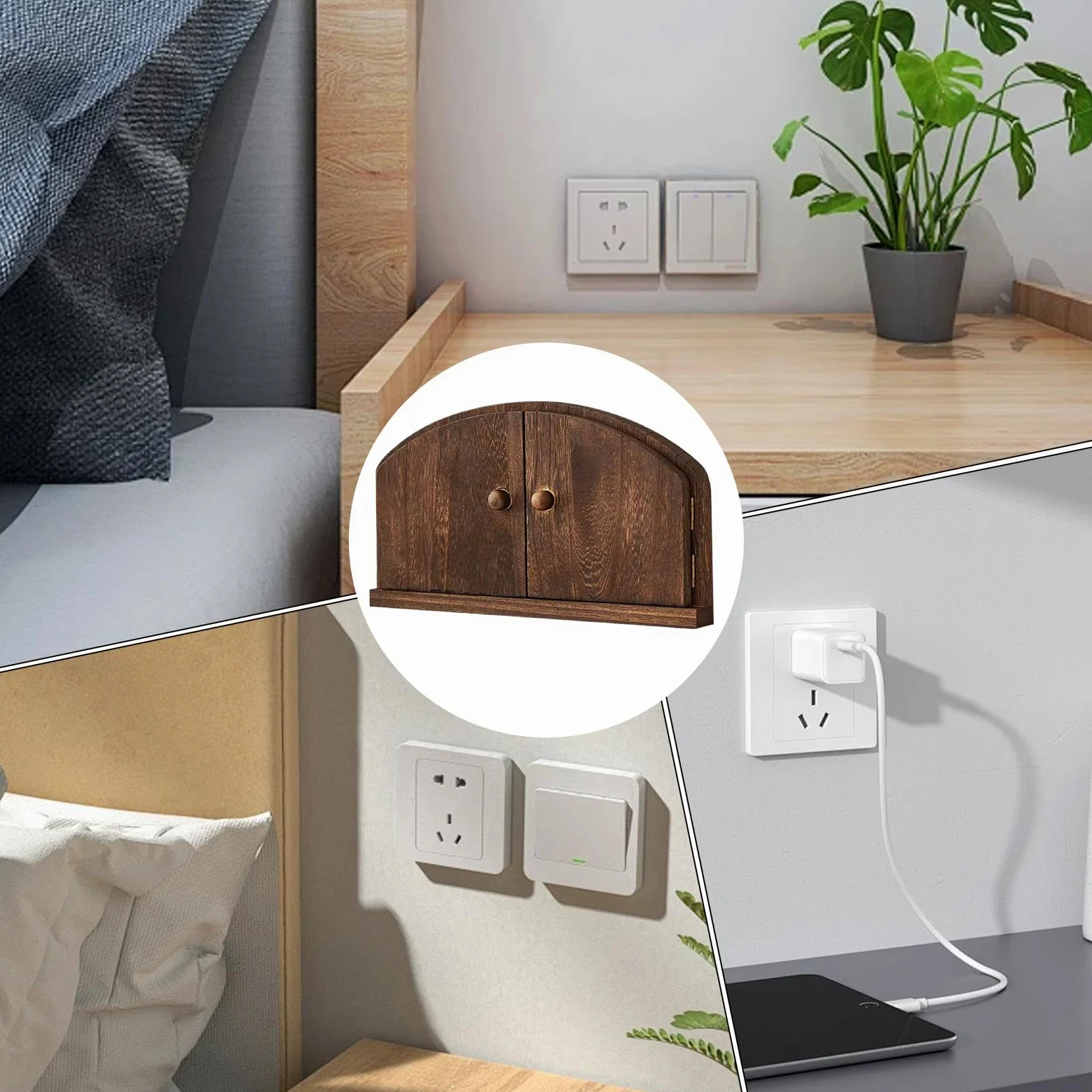 Coperture per prese da parete, in legno, a prova di bambino, decorazione per interni, soggiorno, asilo, appartamento, dormitorio, ufficio, scuola, bambini, animali domestici