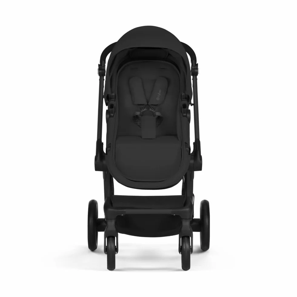 CYBEX Gold Passeggino 2-in-1 EOS, Sistema da Viaggio, Dalla Nascita fino a 22 kg (circa 4 Anni), Moon Black