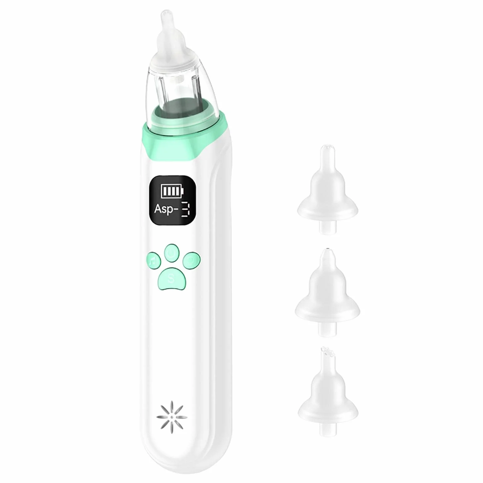 ELLENNE ASPIRATORE NASALE ELETTRICO RICARICABILE USB PER BAMBINI/NEONATI | ASPIRATORE NASALE ELETTRICO RICARICABILE CON USB PER BAMBINI E NEONATI ANTIMUCO