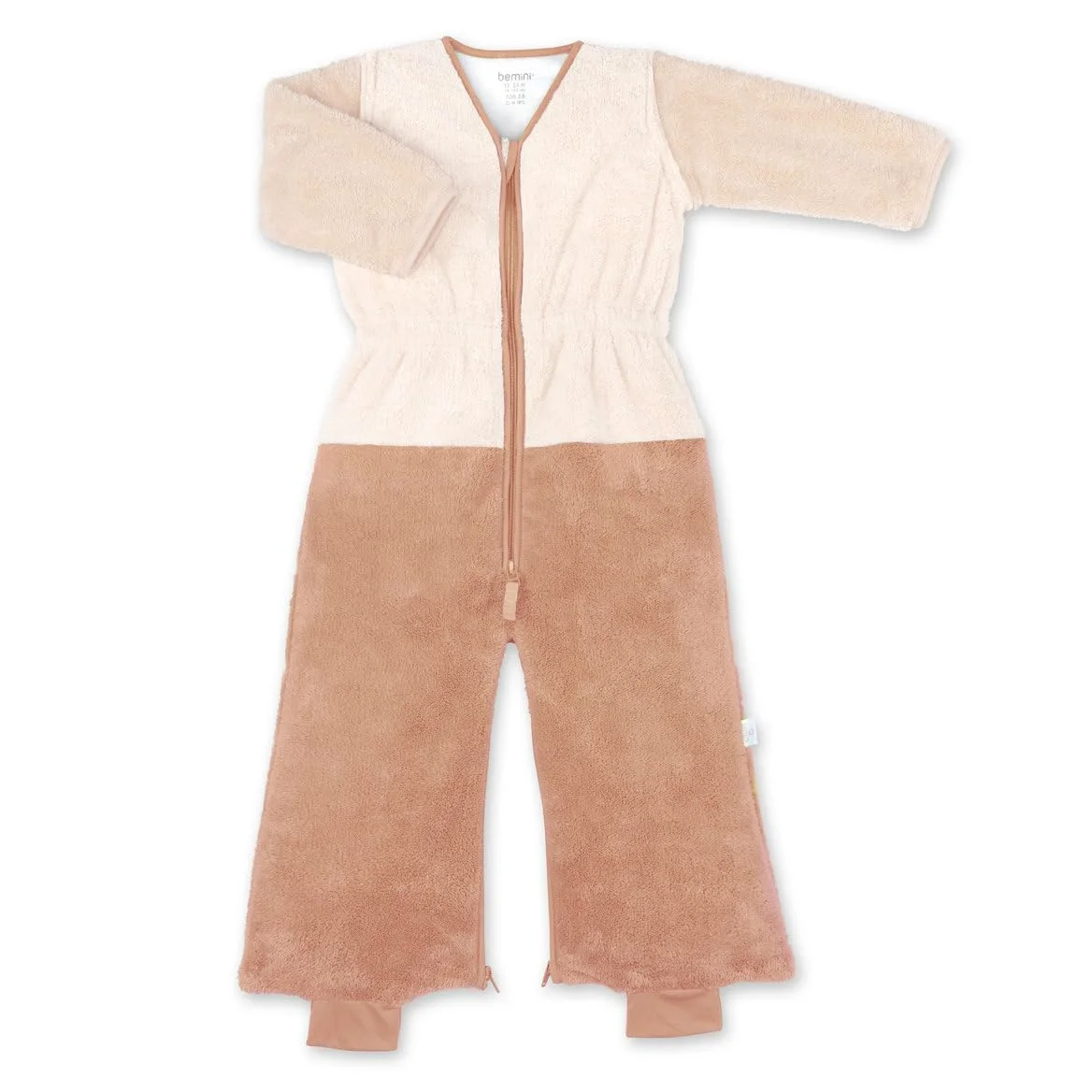 BEMINI Sacco nanna per gambe separabili invernali – TOG 2.5 Softy – Natural tricolor