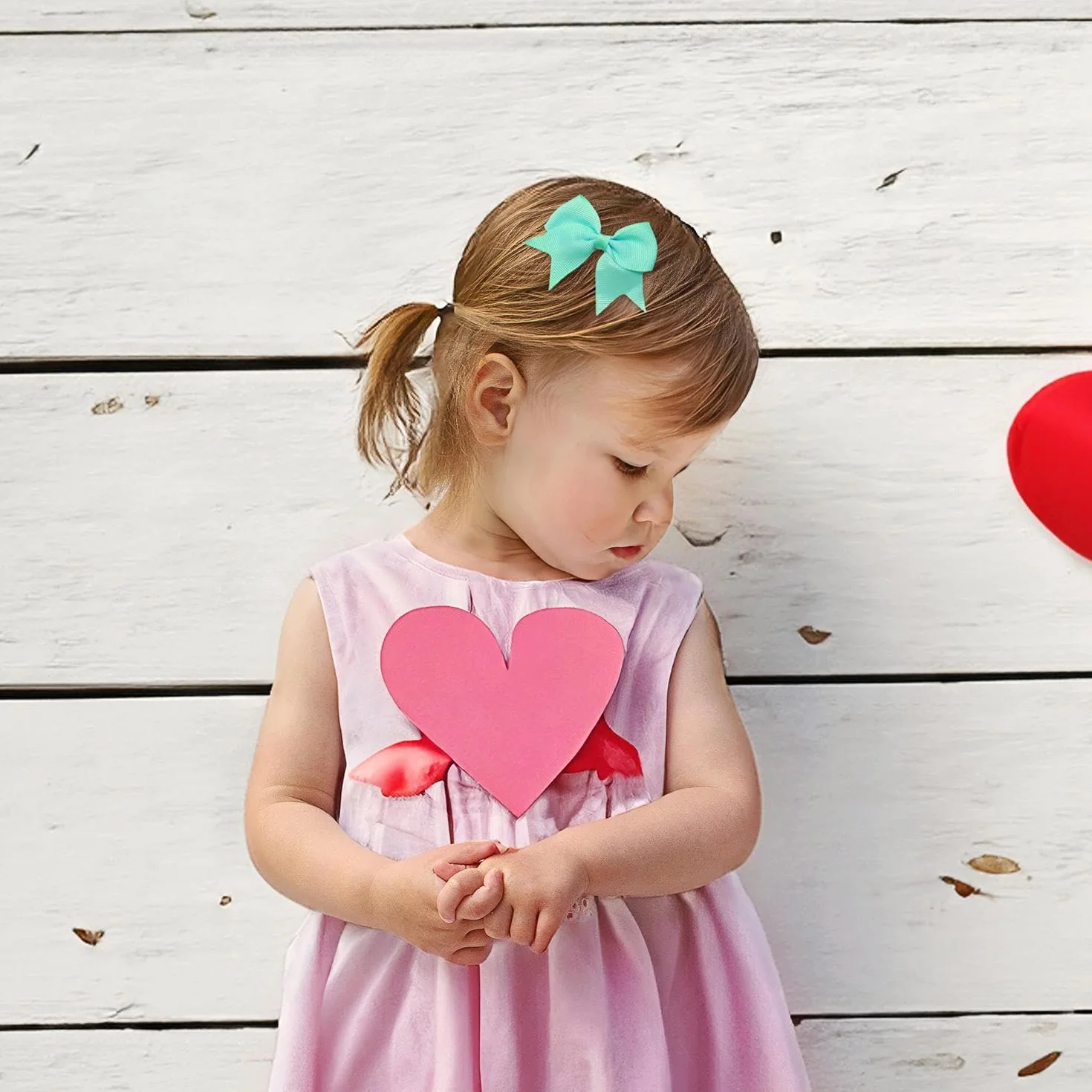 50 fermagli per capelli, copricapo per bambini, graziosi fermagli per capelli, con fiocco colorato, accessori per abbigliamento