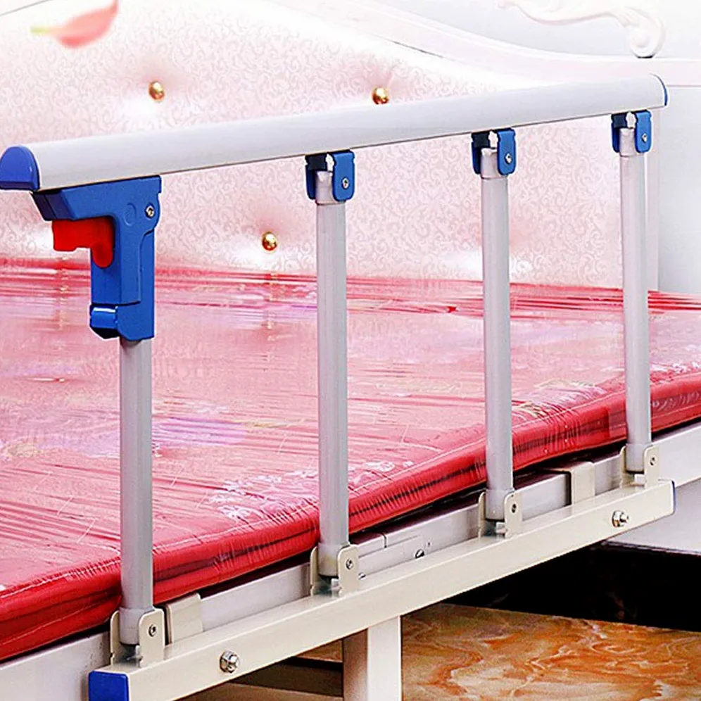 Protezione Laterale per Bambini Anziani Paraurti Letto Parapetto di Sicurezza Lato in Lega di Alluminio Una Chiave Pieghevole per Bambini Bambini Adulti Maniglia di Assistenza Handicap Ringhiera del