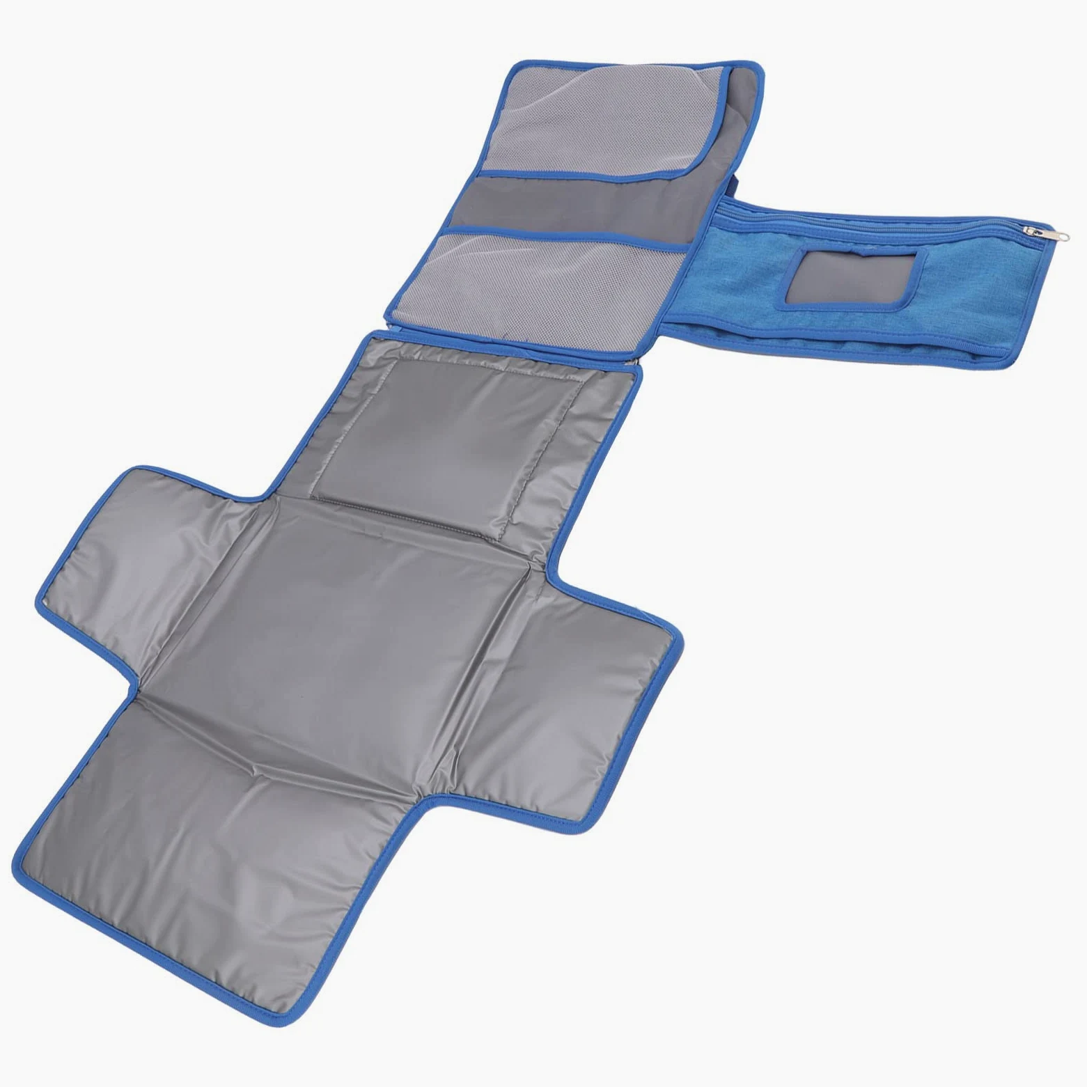 Cocoarm Fasciatoio per Neonati, Fasciatoio in Tessuto Non Tessuto, Pieghevole, Manico Staccabile, Portatile, per Pannolini da Viaggio, per Mamme, papà, Passeggino, Gite in Auto (BLUE)