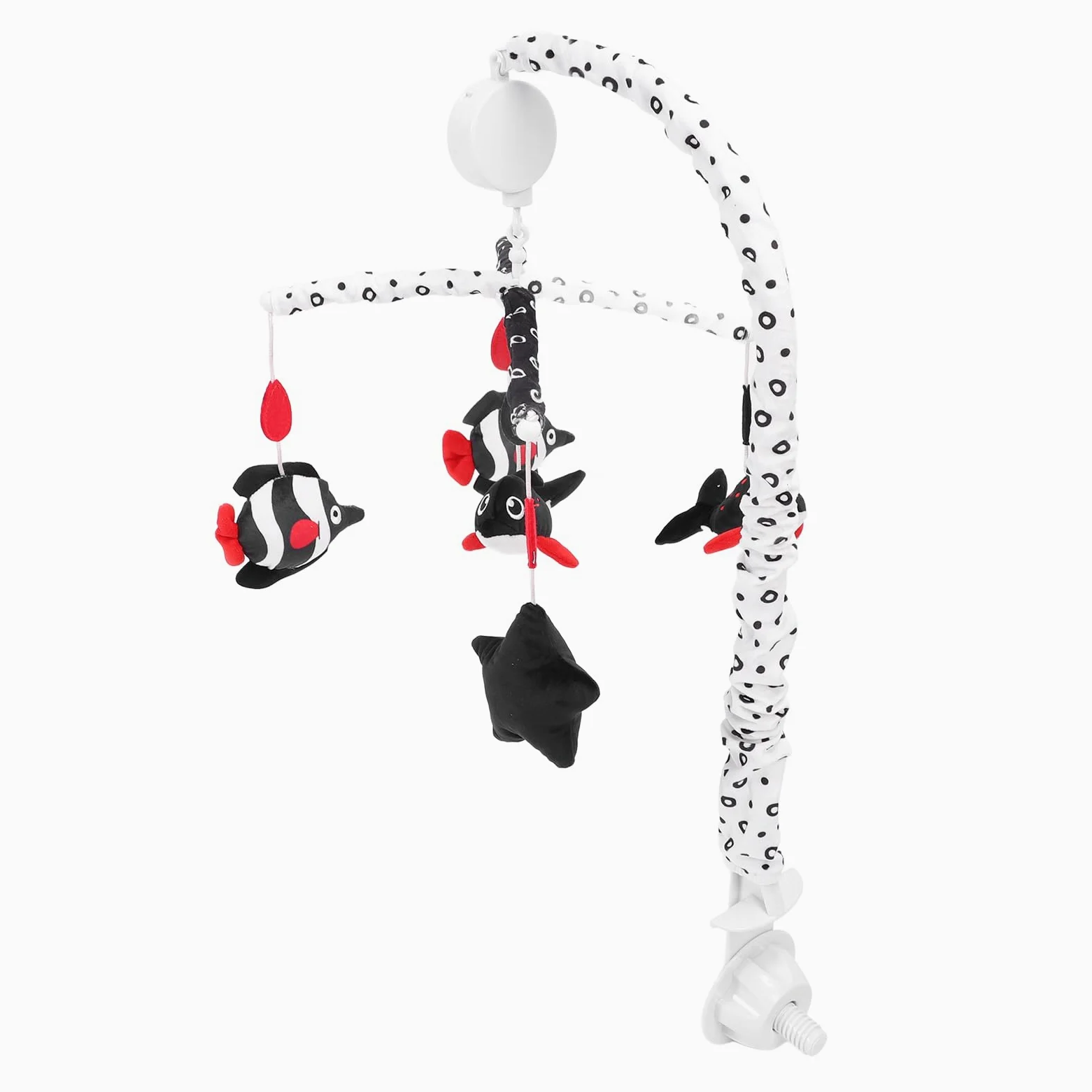 Generic Giostrina Musicale con Accessori in peluche. Vivaci Colori rosso. Suono Rilassante per il Sonno del Bambino (oceano)