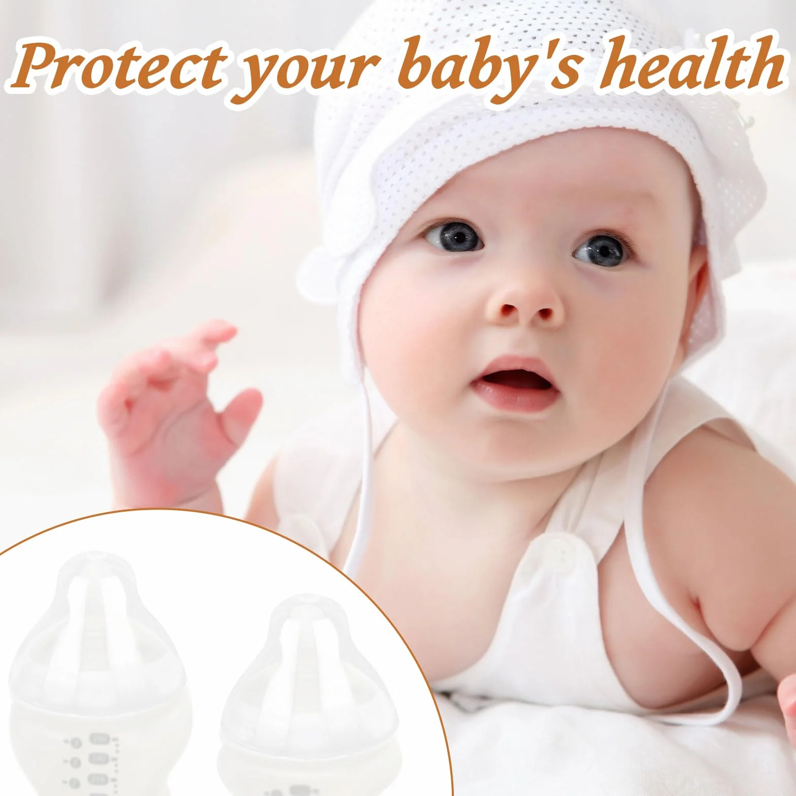 lasuroa 4pz Tappi di Ricambio Bottiglie Bambini per Tommee Tippee, Sigillo Antigocciolamento e Tappi Senza BPA Progettati per Bottiglie da 5oz e 9oz