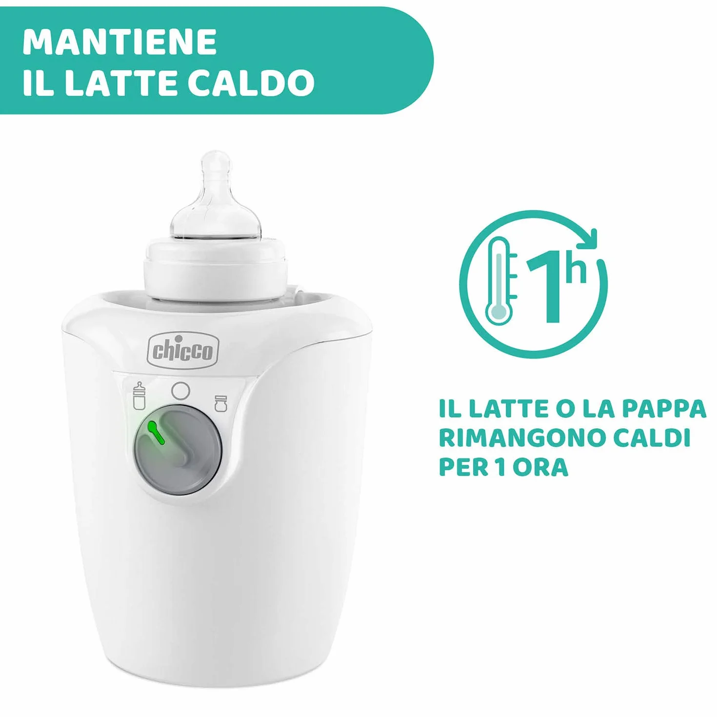 Chicco Scaldabiberon Casa, Bianco