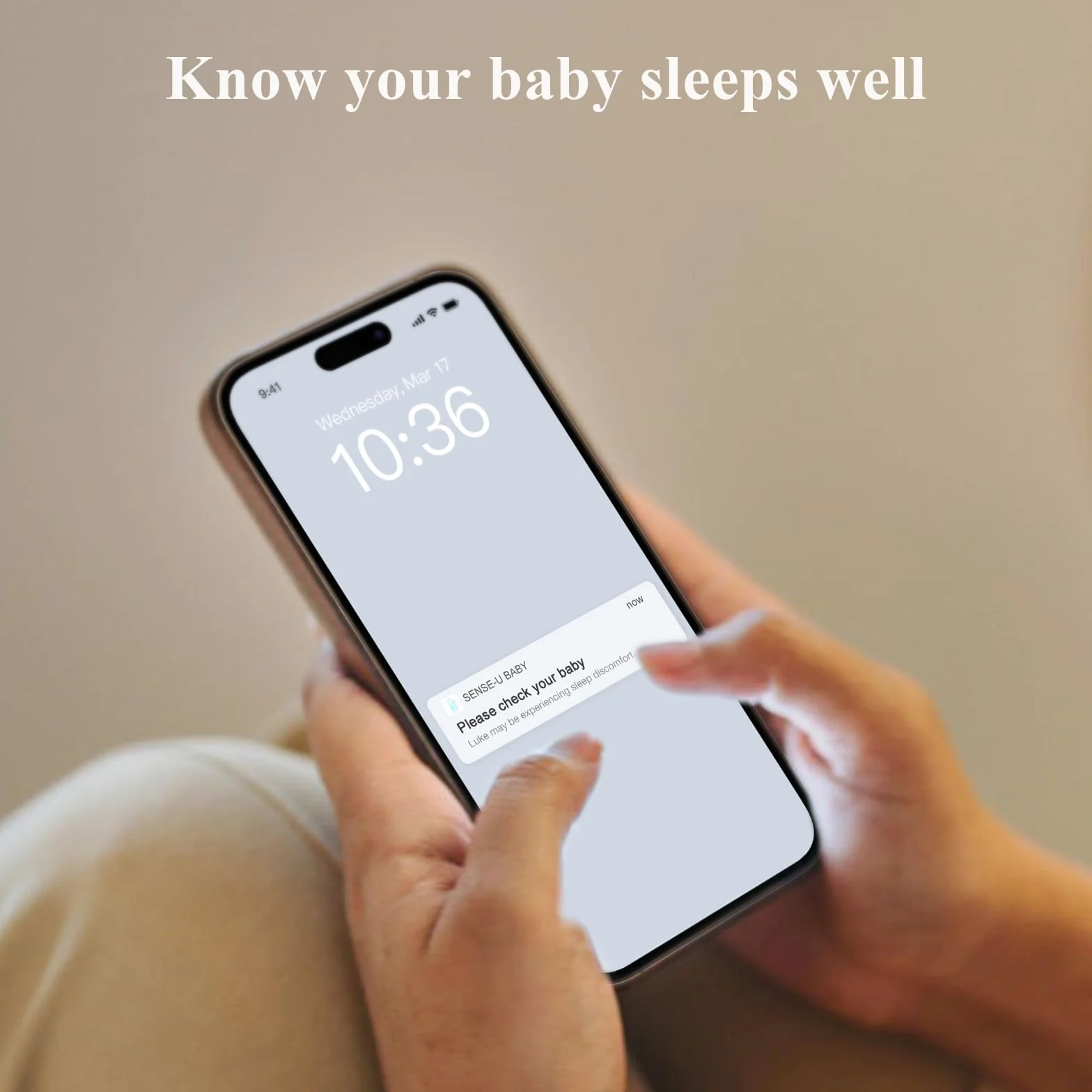 Sense-U Calzino Intelligente per Bambini - Monitora la Frequenza Cardiaca, il Movimento e il Sonno del Neonato, Monitor per Piedi per la Pace Mentale