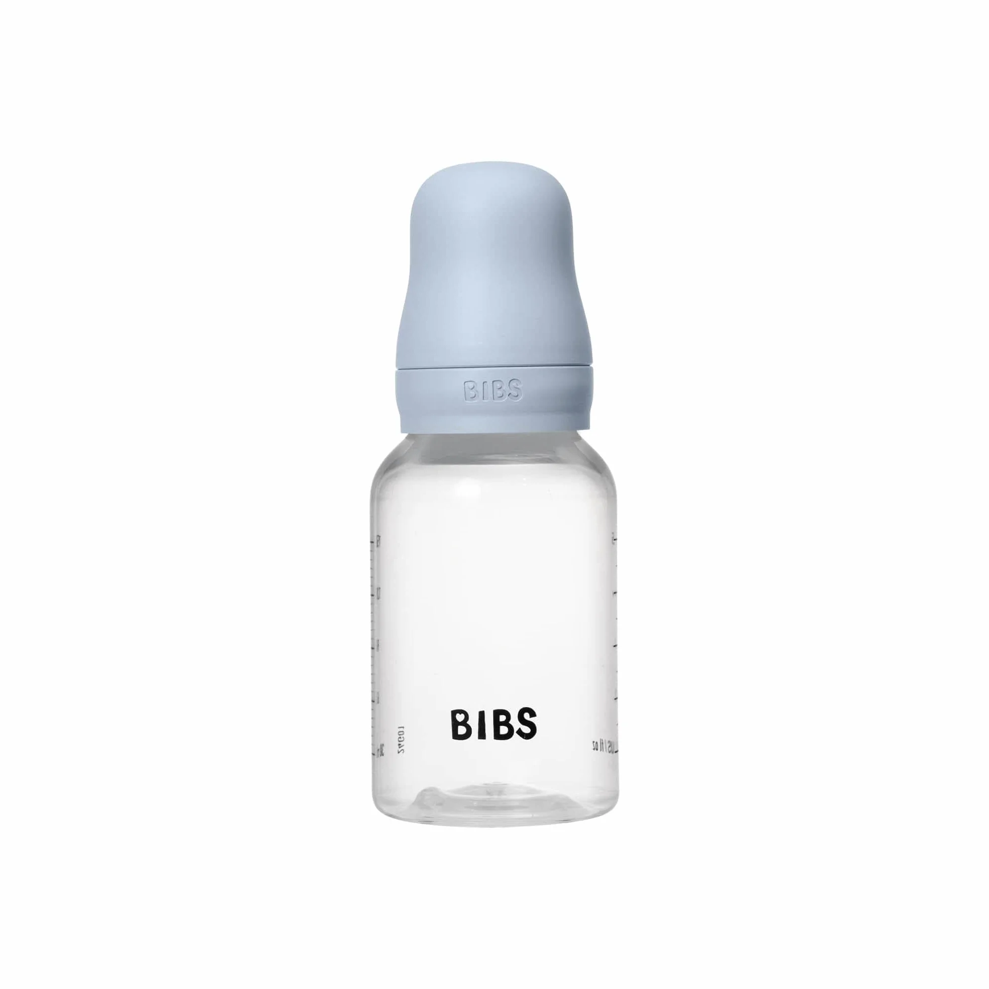 Biberon Baby BIBS 150 ml - Tettarella in silicone - Anti-coliche, senza BPA, tettarella tonda, flusso lento, leggero e facile da pulire, per neonati 0+ anni - Baby Blue