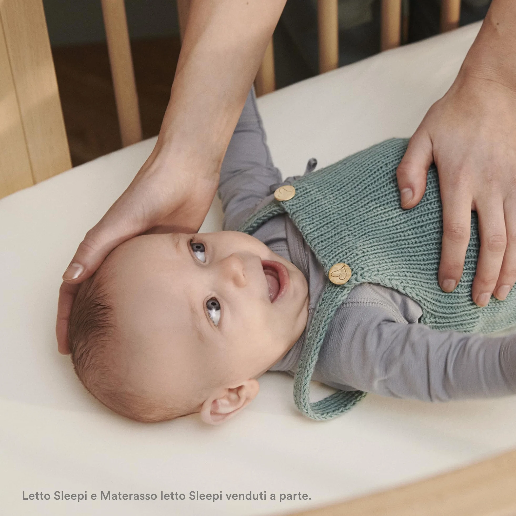 Stokke Lenzuolo sotto Sleepi, Fans Grey - Morbide lenzuola per sogni dolcissimi - Per i letti Sleepi - 100% morbido percalle di cotone - Lavabile