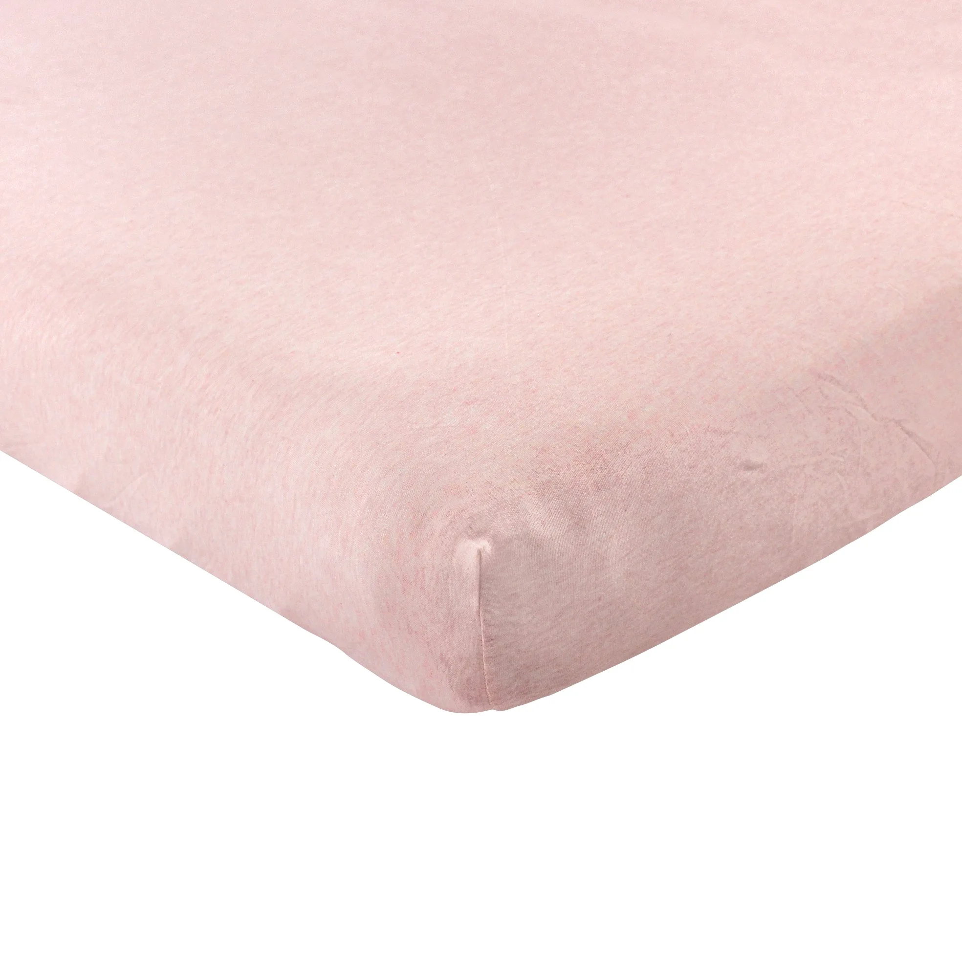 Hudson Baby Lenzuolo con angoli per culla, unisex, in cotone, rosa mélange, taglia unica