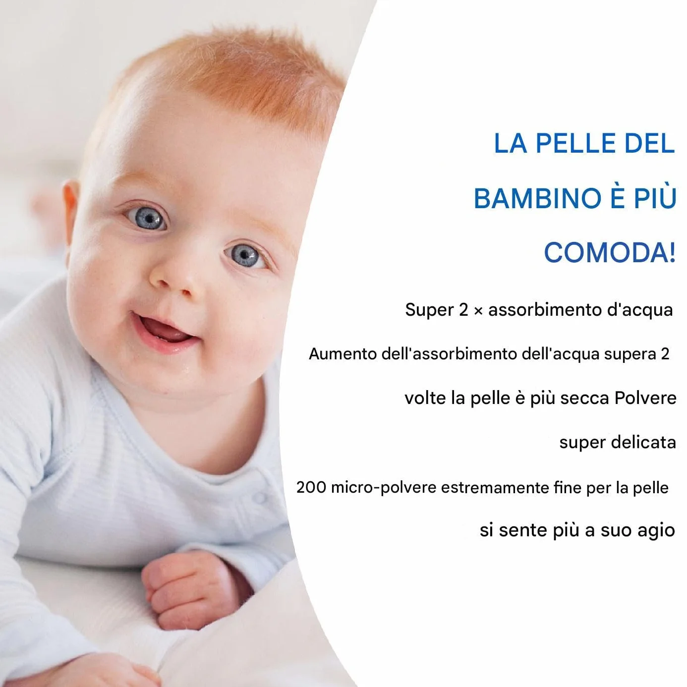 Senza talco in polvere per bambini - amido di mais per bambini biologici polvere di polvere, polvere di polvere secca | Formula di base vegetale bambino, calmante e raffreddamento 'umidità natural
