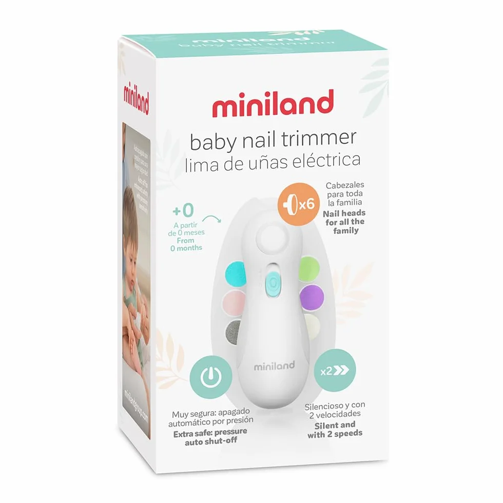 Miniland Baby Nail Trimmer. Lima elettrica per unghie per bambini.