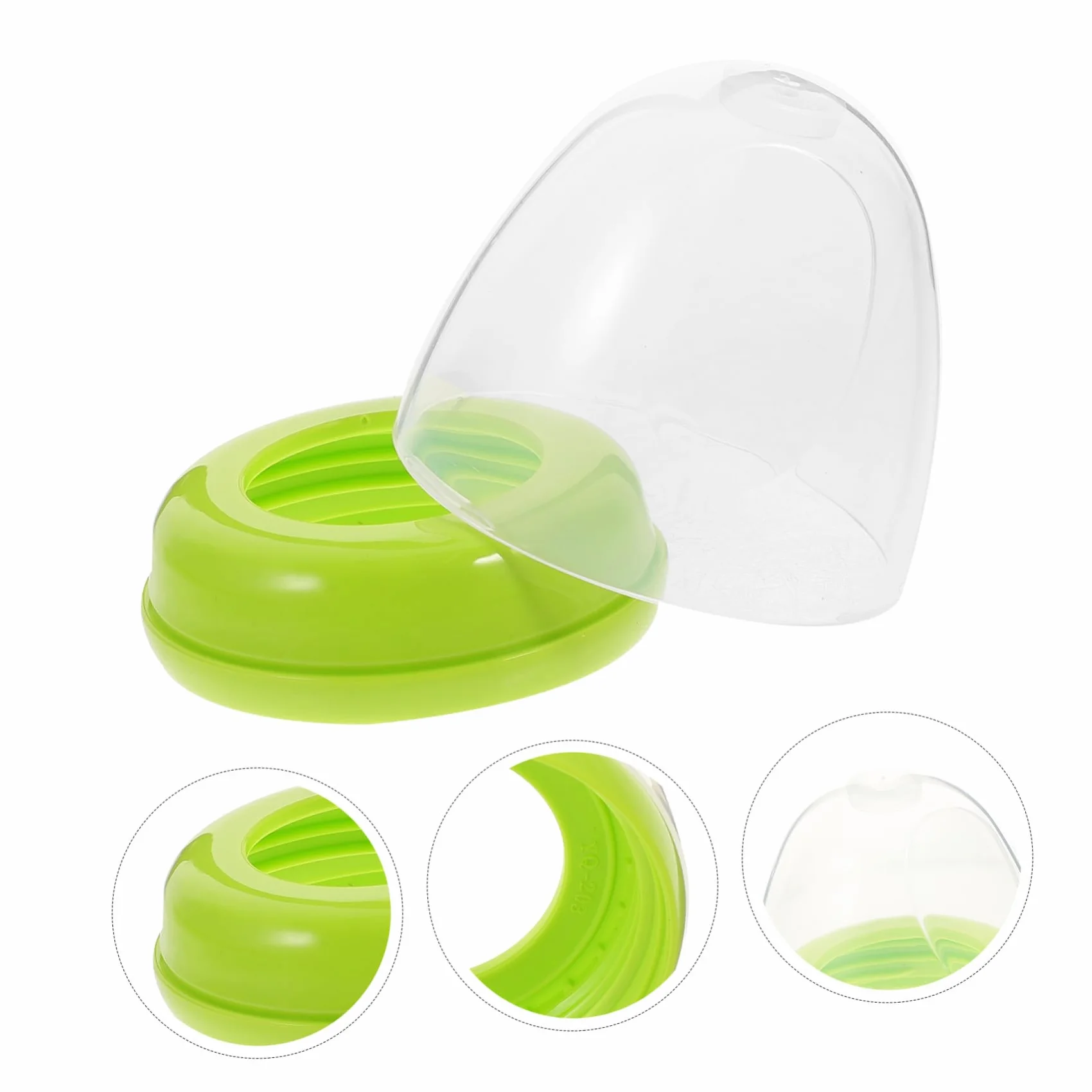 BESPORTBLE Tappi Di Ricambio Per Biberon e Anello a Tenuta Stagna in Plastica Pp Compatibili Biberon a Bocca Larga Riutilizzabili Per Alimentazione Ragazzo Ragazza