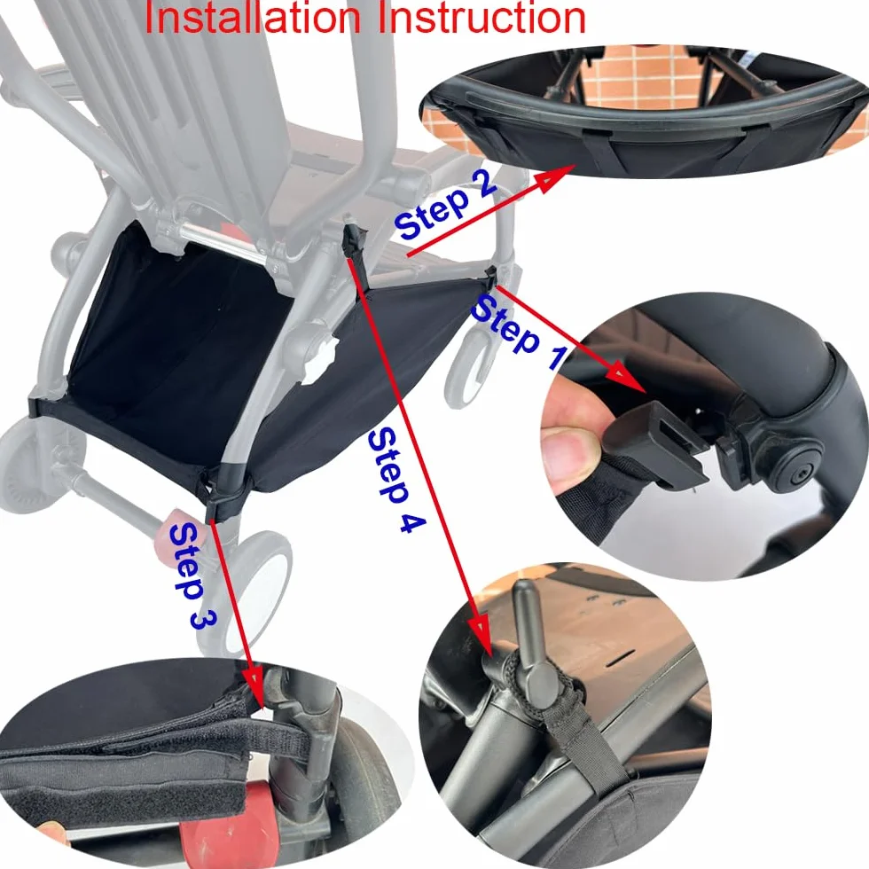 Sacchetti portaoggetti, Carrello per passeggino compatibile con Babyzen YOYO