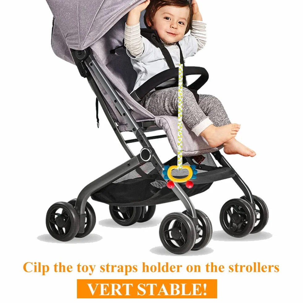 Cordino Per Passeggino, 6 Pezzi Guinzaglio Per Cinturino Giocattolo Per Bambini Cordino Baby Toy Strap Cinturino Per Passeggino Regolabile Regolabili Per Passeggini, Seggioloni