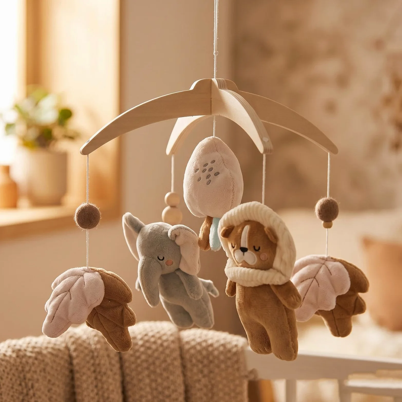 Giocattolo lenitivo per bambini a forma di animale | Simpatico giocattolo mobile per la cameretta dei bambini, per la casa, la camera da letto, il soggiorno, la stanza dei giochi