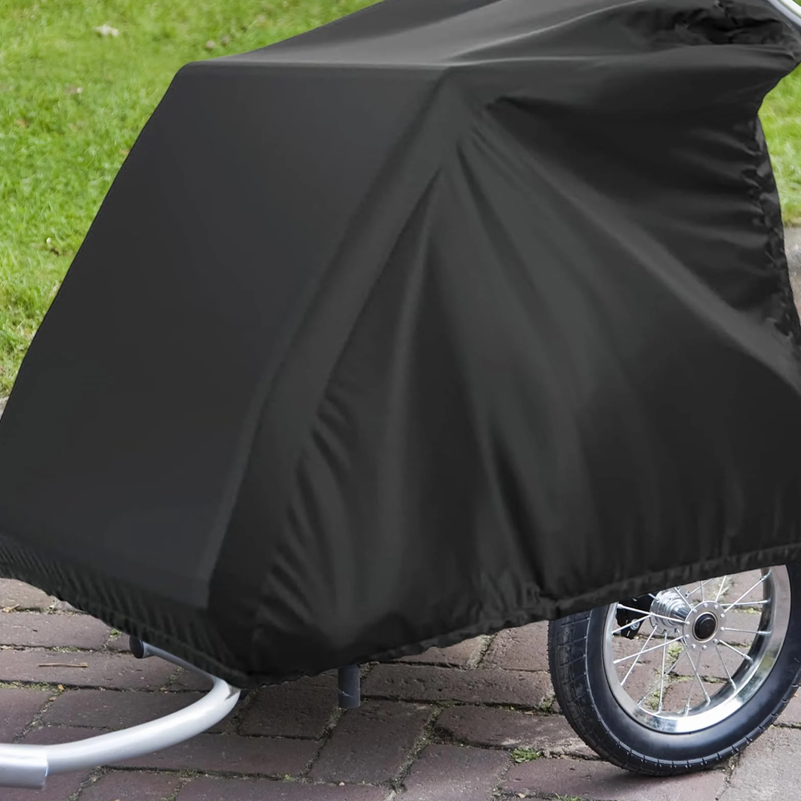 Sporgo Telo di copertura pieghevole per rimorchi di biciclette: impermeabile, protezione UV, copertura per rimorchio per bicicletta, 420D Oxford, accessorio per rimorchi per cani (140 cm x 99 cm x 84