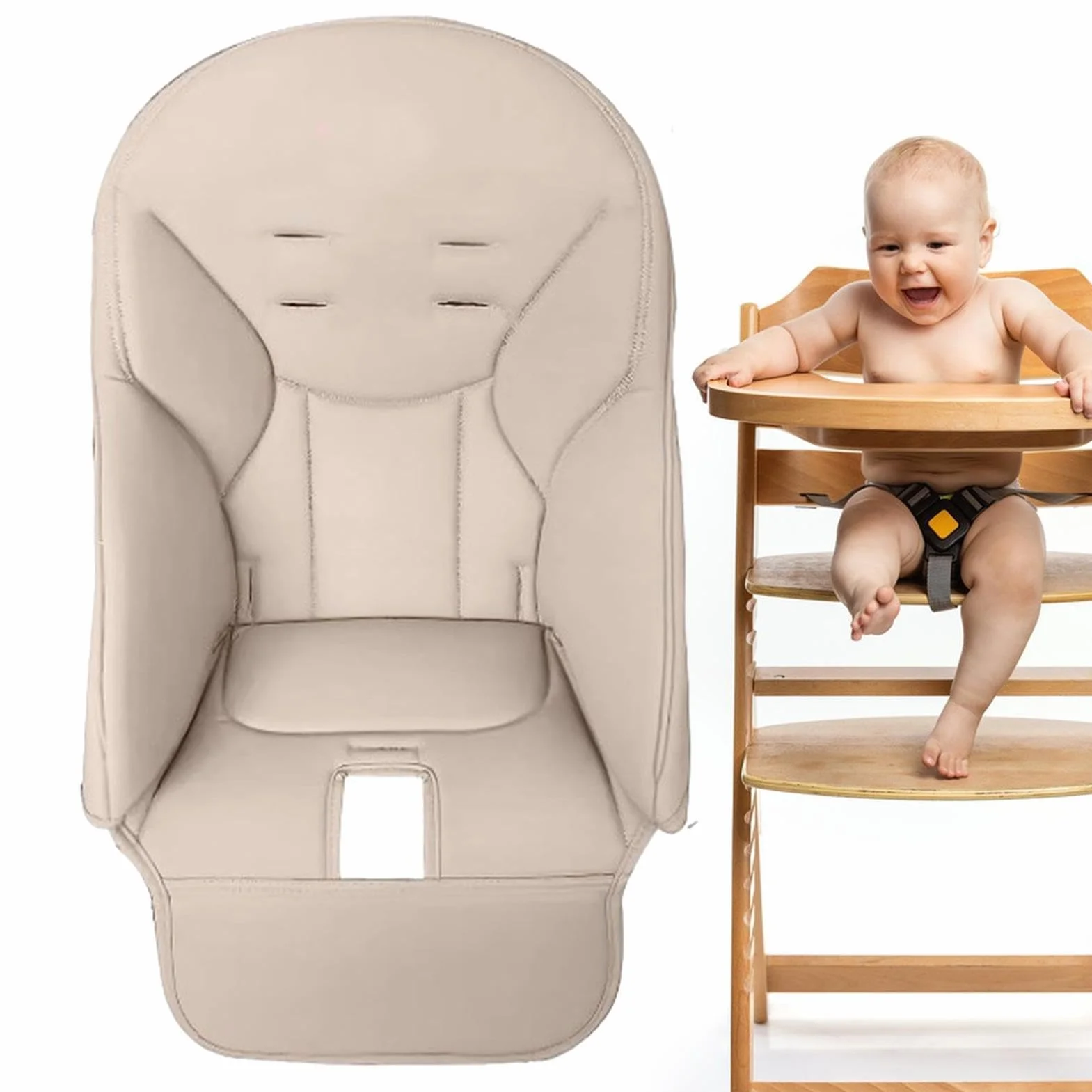 Youany Cuscino per seggiolone, riduttore per seggiolone, sedia da pranzo, in pelle PU, rivestimento universale per Peg Perego, Kosmic Jané, Baoneo, Siesta Zero3
