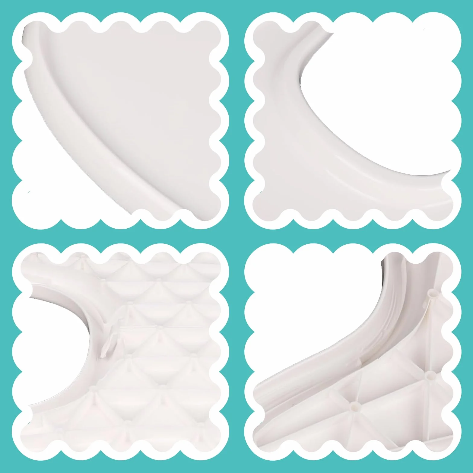 Vassoio compatibile con Stokke Tripp Trapp, tray accessori per seggiolone, per il bambino 6-36 mesi, facile da assemblare, al 100% senza BPA, bianco