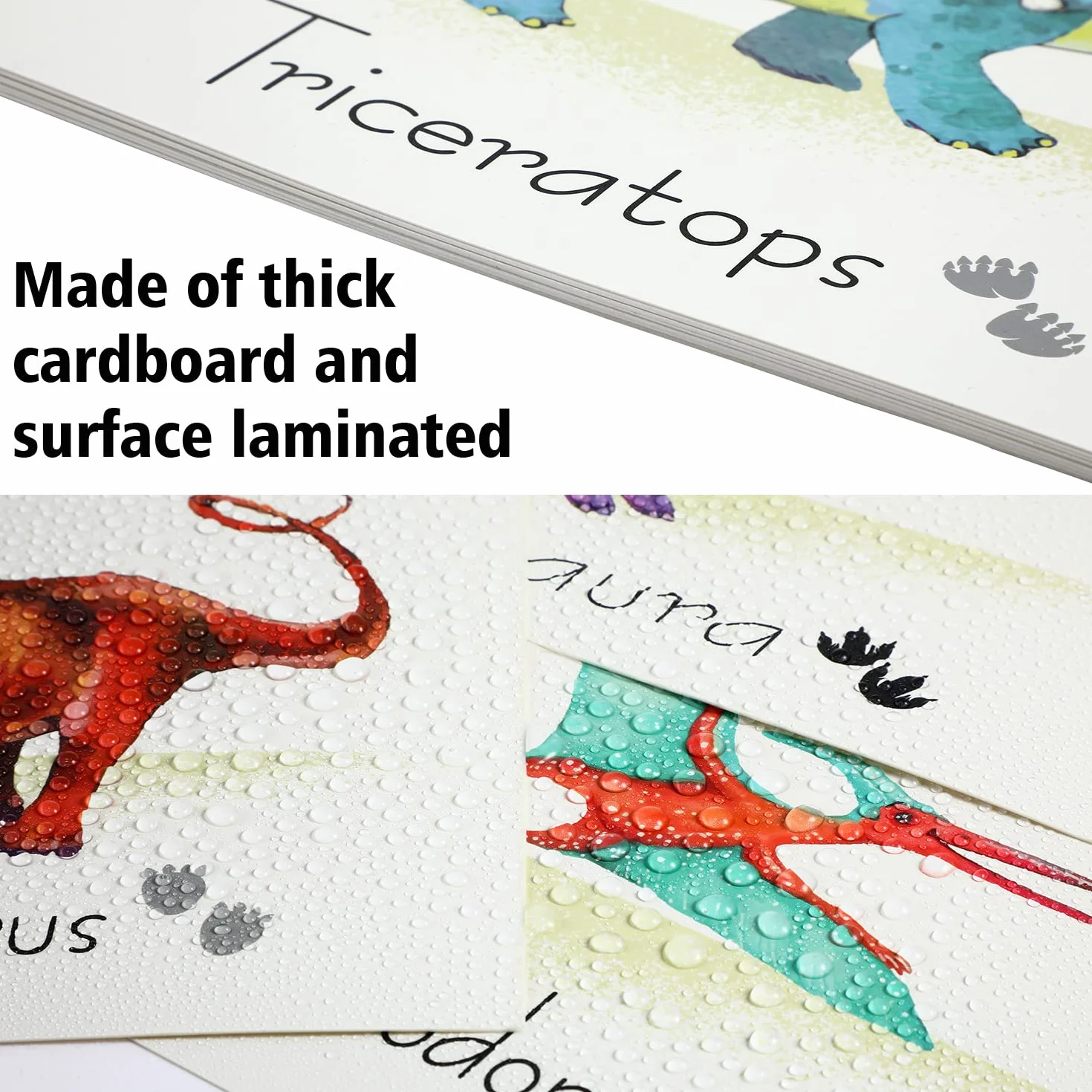 Outus 9 Pezzi Poster del Dinosauro Stampe d'Arte della Parete con Regalo di Compleanno del Dinosauro delle Foto Senza Cornice per La Scuola Materna e Le Decorazioni della Camera dei Bambini