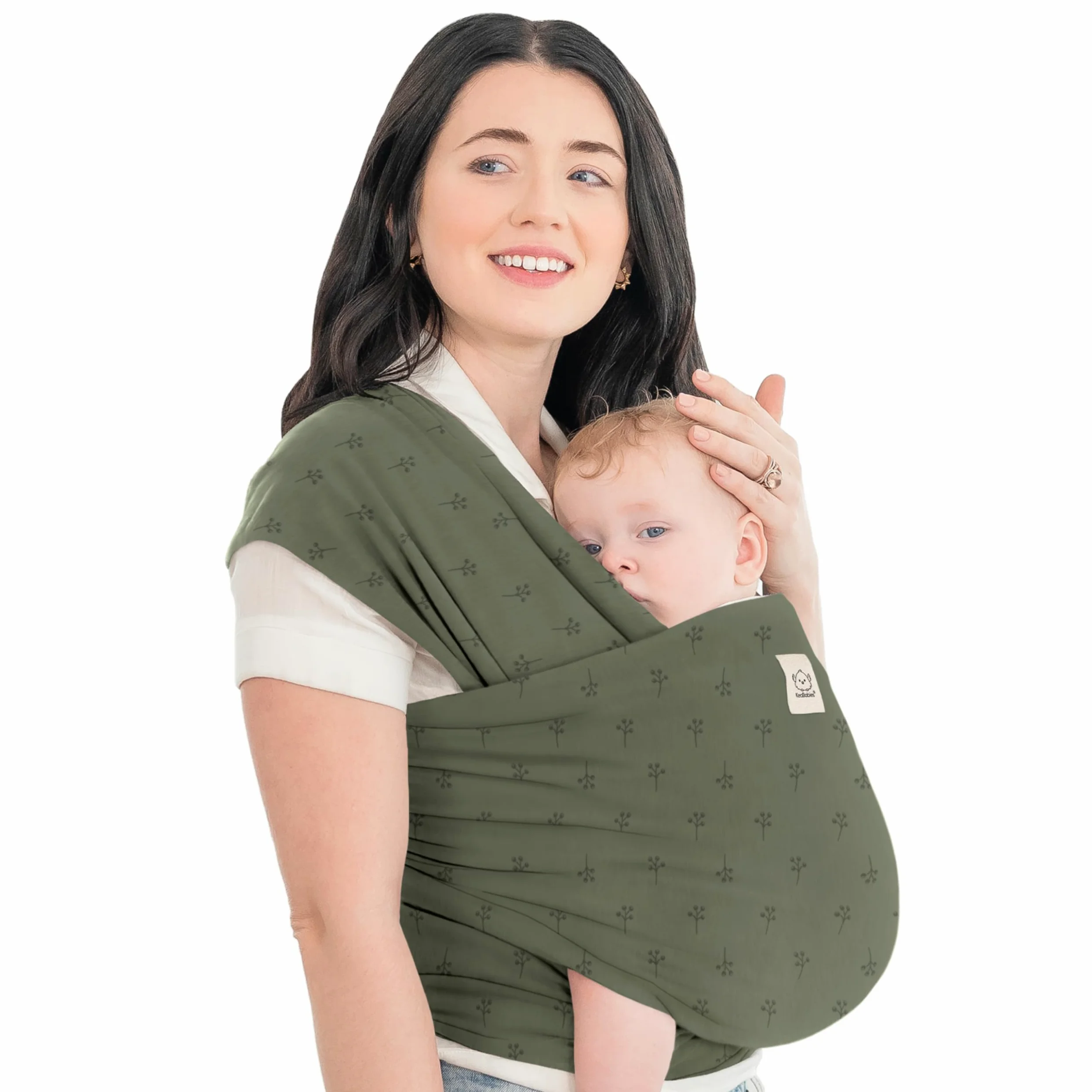 KeaBabies Baby Wrap Carrier - Tutto in 1 Original Baby Carrier Fascia da Neonato a Bambino, Facile da Indossare, Legatura Senza Mani, Leggero, Impacchi per Bambini Traspiranti (Forest Berries)