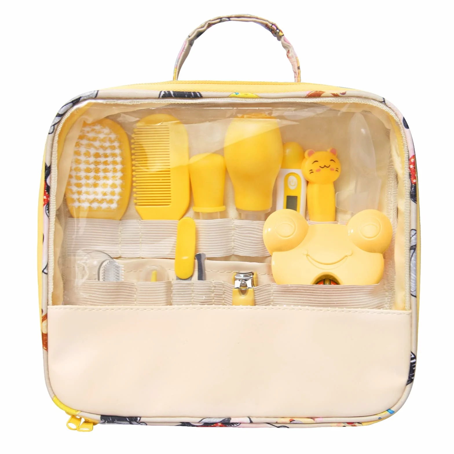 Set per la Cura del Bambino Kit Neonato 13Pcs Set per l'Igiene e Cura del Bambino,Set Neonato per la Cura del Bambino,Bellezza per Neonato, Taglia Unghie,Pettine,Spazzolino,Taglia Unghie,Stick Molare