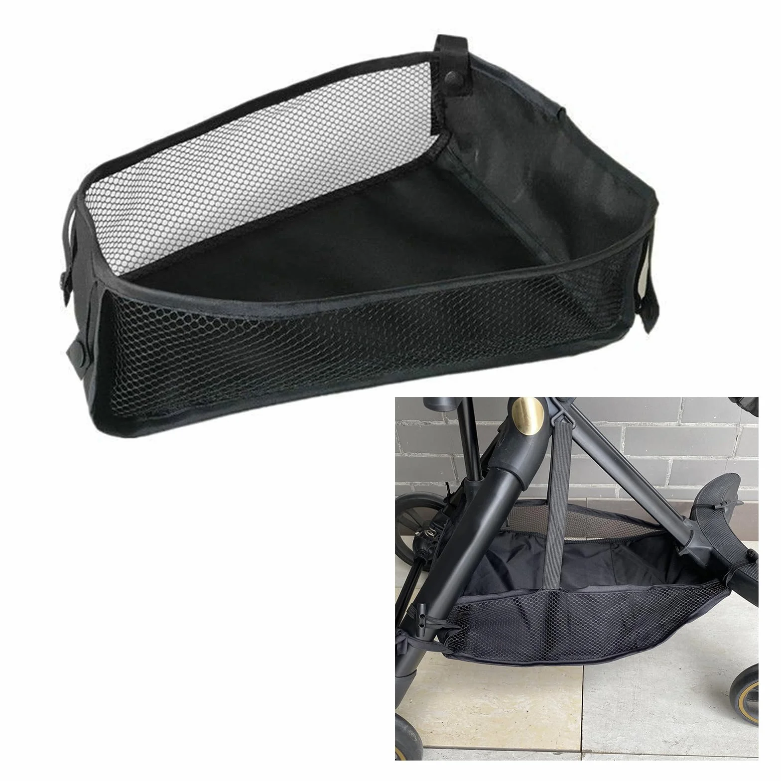 Cestino durevole per passeggino, carrozzina, organizer per borsa portaoggetti per passeggino, accessorio per passeggino