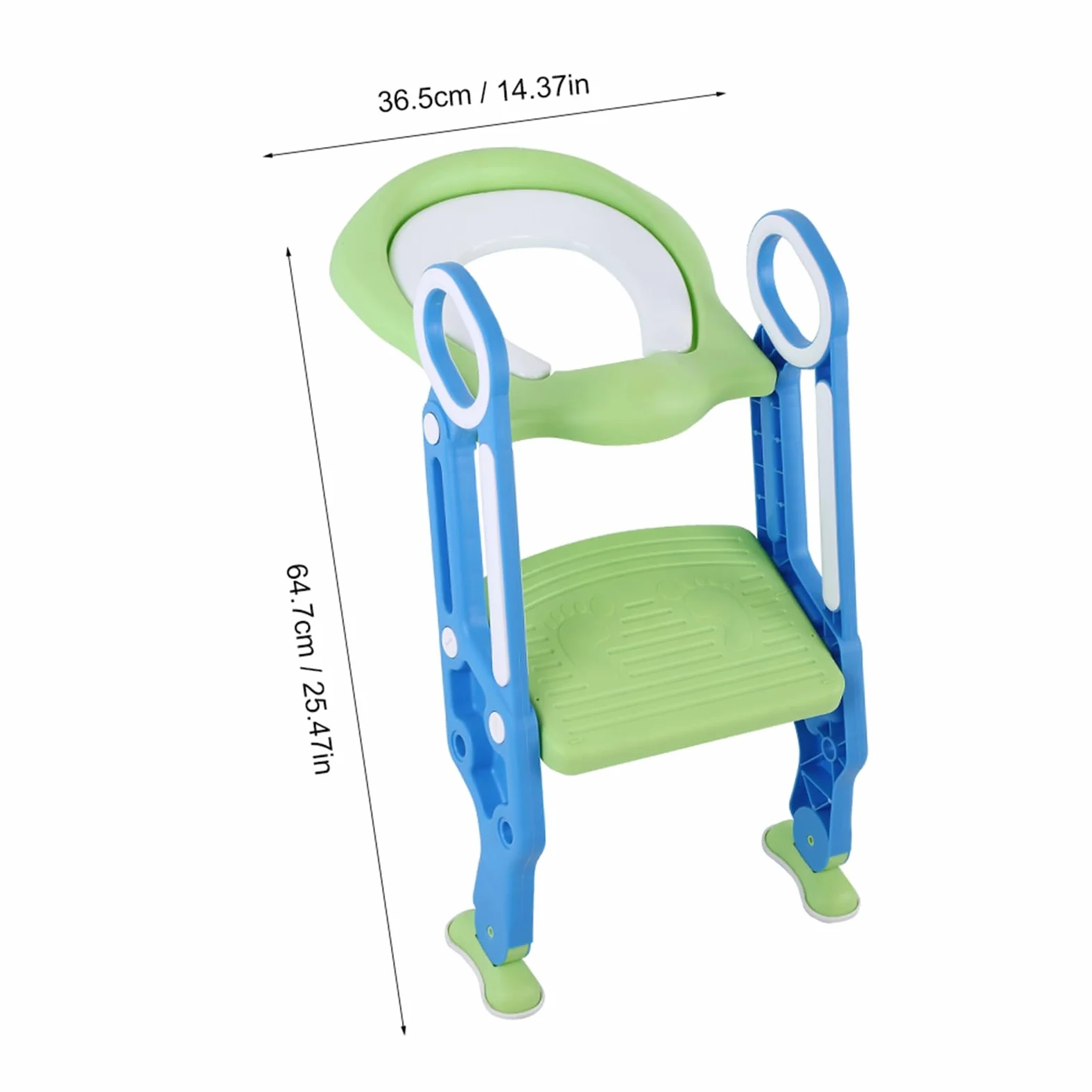 Marhynchus Seggiolino per Vasino per Bambini, Sedia da Toilette per Bambini, Scala di Sicurezza Regolabile, Sgabello con Imbottitura Morbida in PU, Doppio Bracciolo, Piedini Antiscivolo per (turchese)