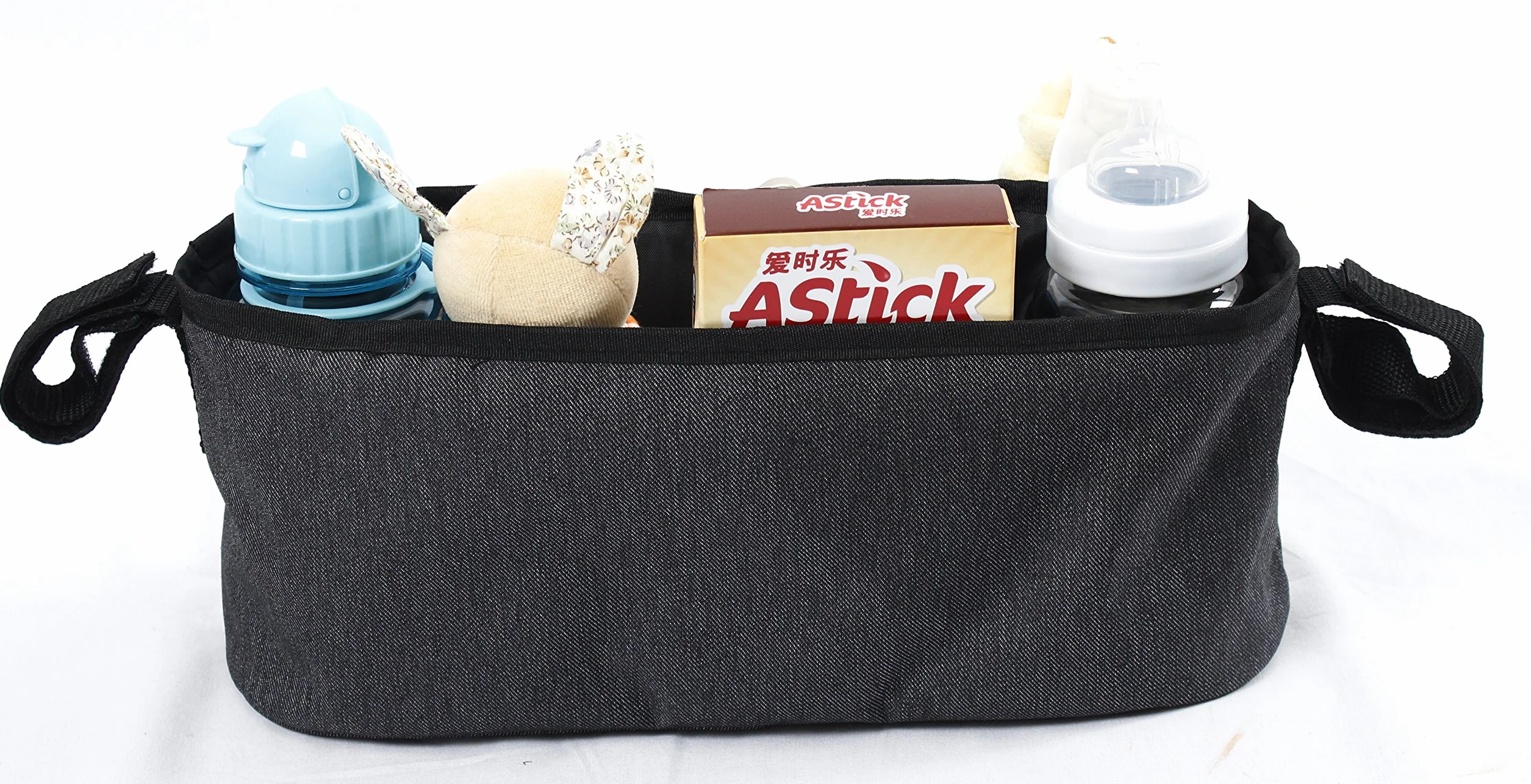 AltaBeBe Al1004 Borsa con Tasche per Passeggino, Nero
