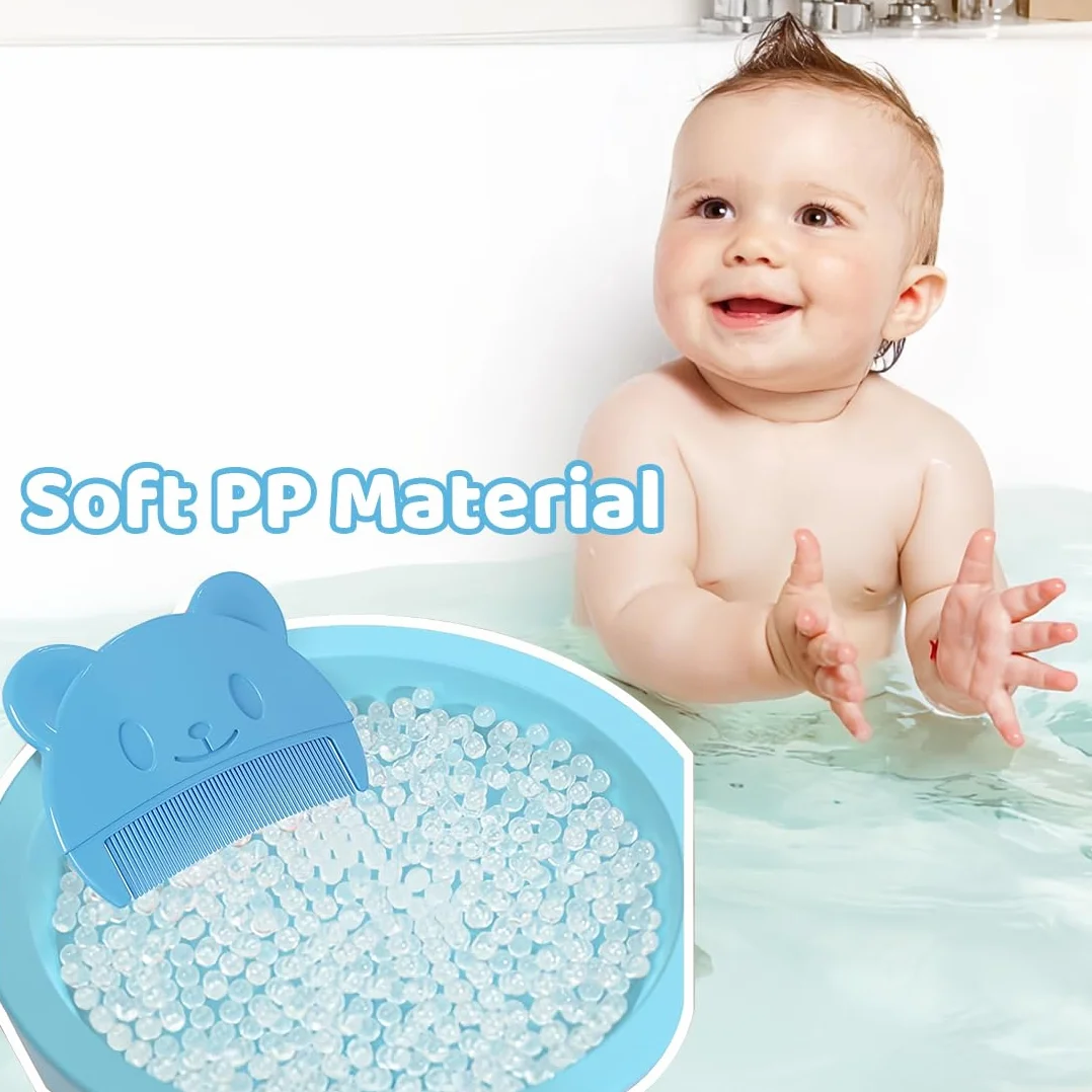 Pettine Croste Neonatali, Spazzola per Massaggioper rimuovere le croste lattee e neonato, Spazzola Neonato, Pettine Neonato Adatto, 2 pezzi