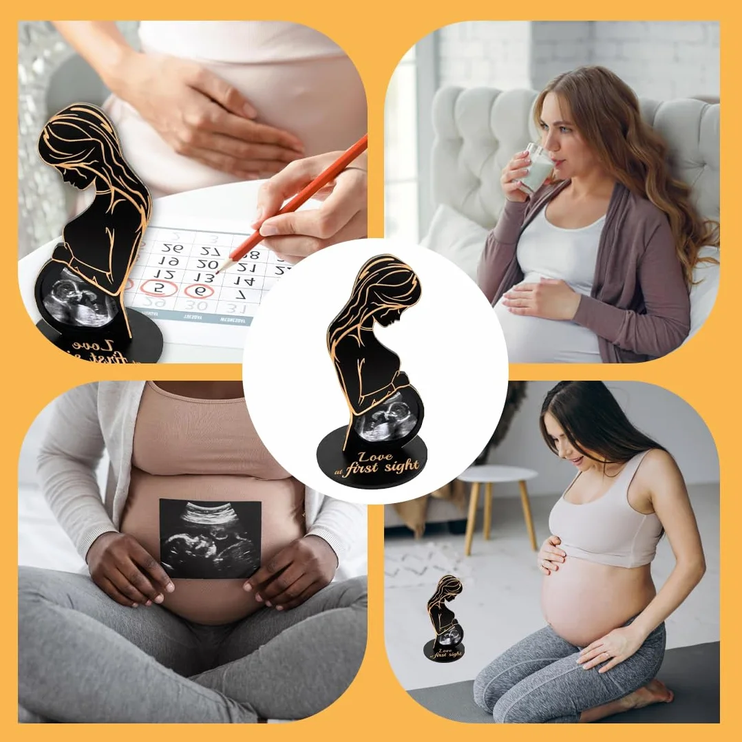Idee Regalo per Donne Incinta, Regalo Gravidanza e Neomamma, Cornice Ecografia Gravidanza, Futura Mamma Sonogramma, Cornice Amore a Prima Vista