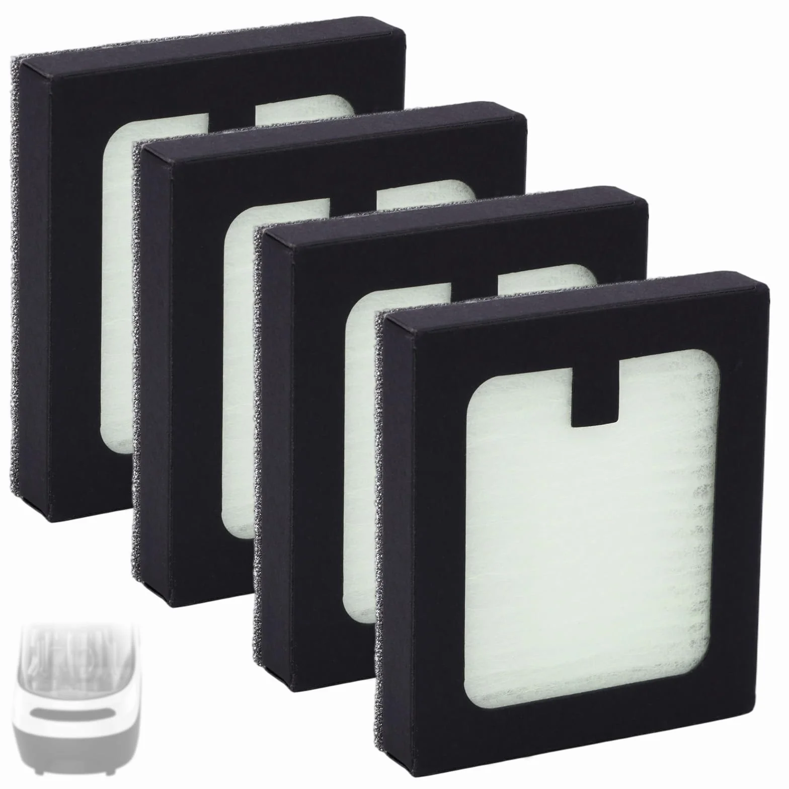 4 Pezzi Filtro Sostituzione Compatibile con Baby Brezza Baby Bottle Washer Pro, 6,7x5,8x1,3cm PP PET Pulitore Bottiglia Accessori Filtrazione