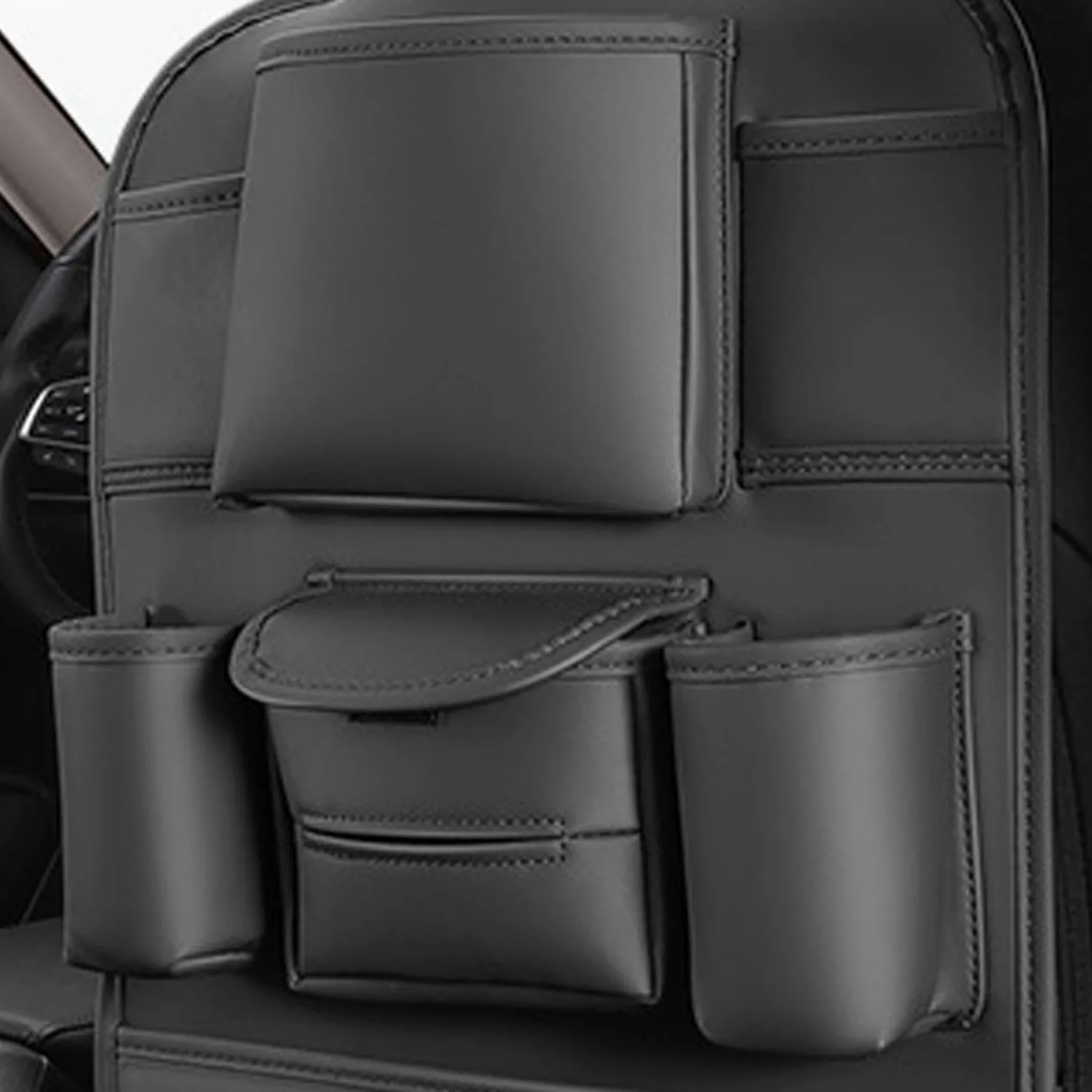 Organizzatore Posteriore Auto Borsa Impermeabile Per Archiviazione | Organizzatore da Auto per Sedile Posteriore per Viaggi Trasferte Escursioni e Pendolari