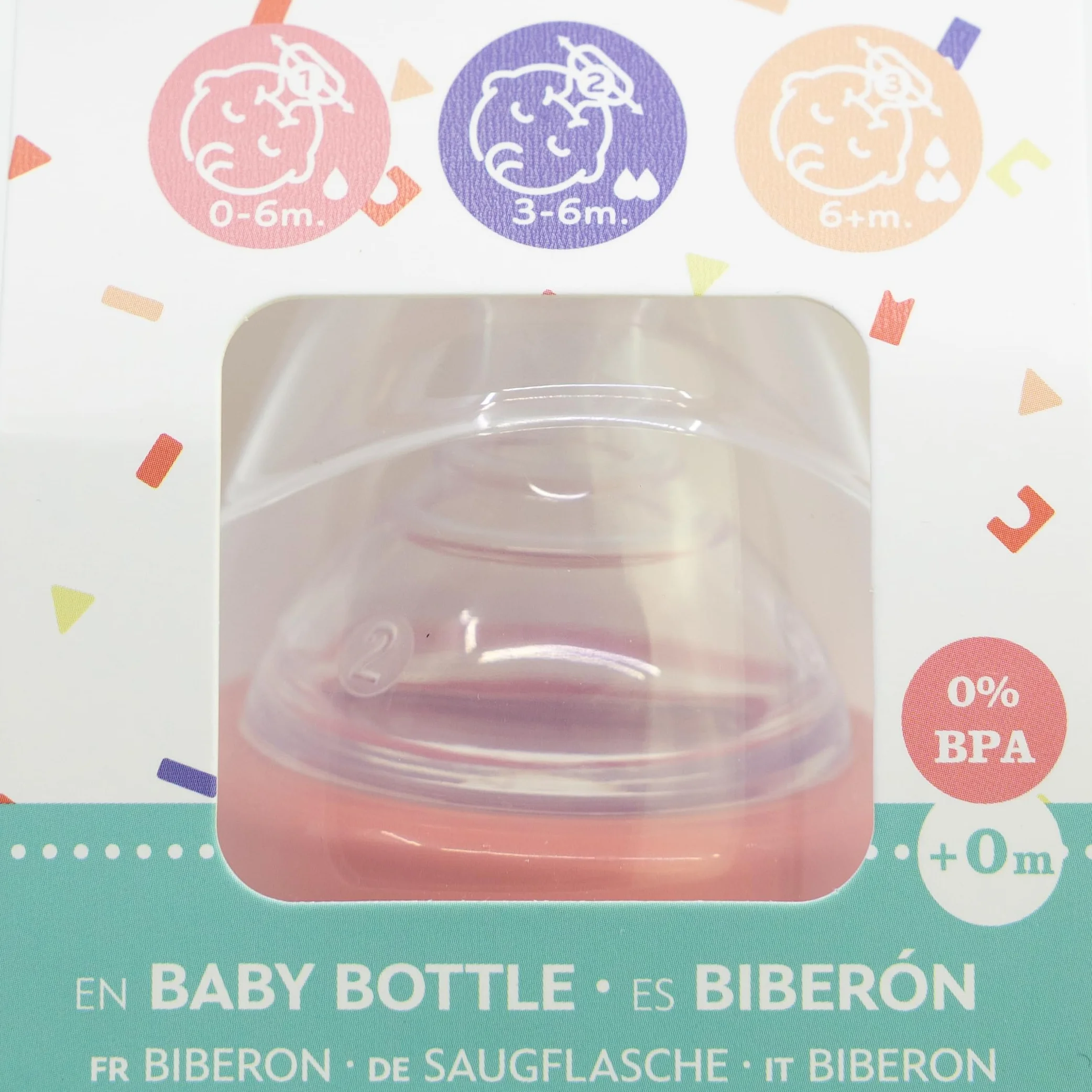 STOR Biberon con Manici Minni 360ml Collo Largo Tettarella Silicone 3 Posizioni Disney Baby Sistema Anti-Coliche Senza BPA 0 Mesi Plus