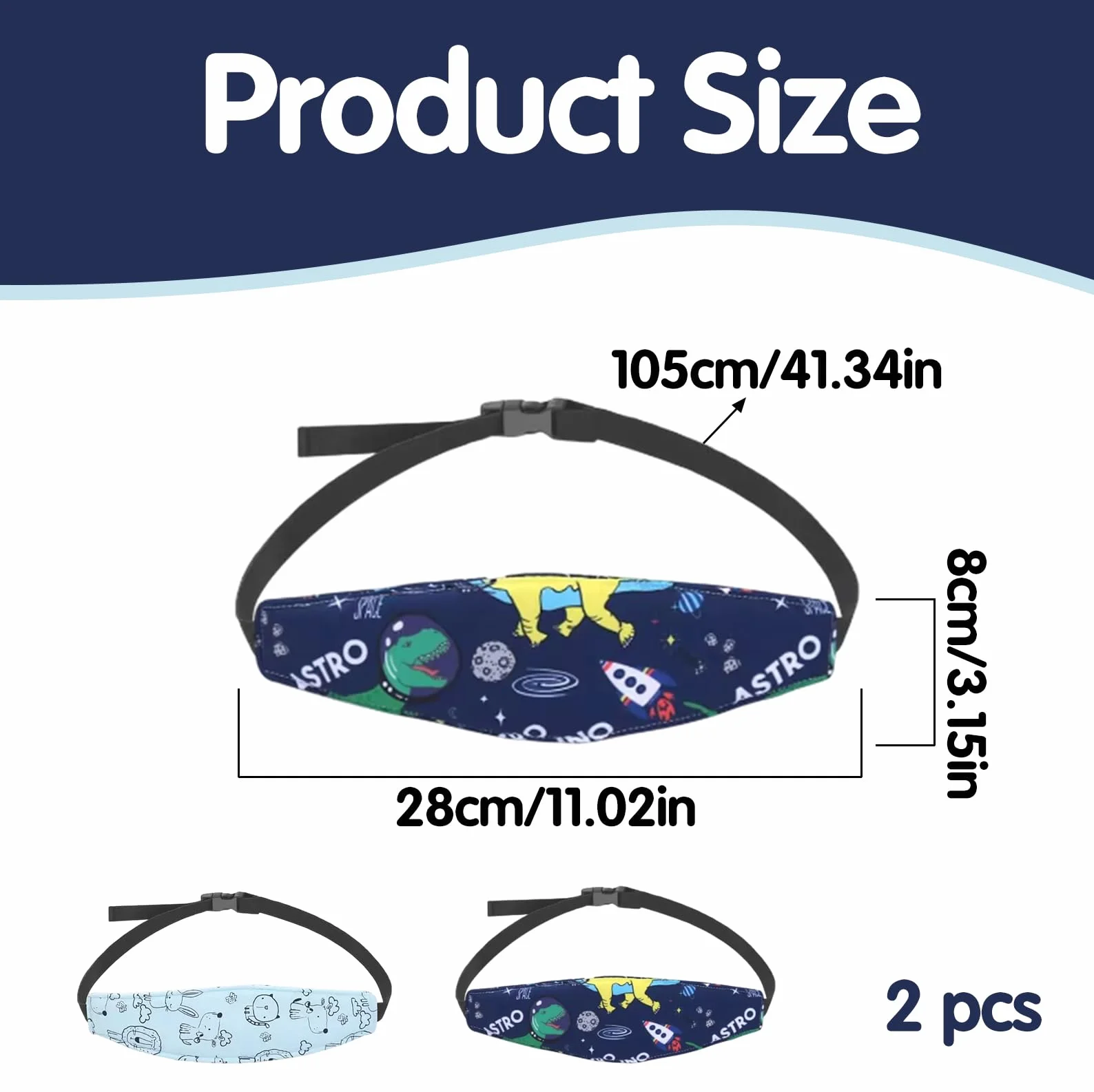 2 Pezzi Poggiatesta Auto Bambini,Cinturino Supporto Testa Bambini,Regolabile Auto Sicurezza Cinturino,Supporto Testa Seggiolino Auto,Fascia Poggiatesta,Accessori Reggitesta per Dormire Autos Bambinio